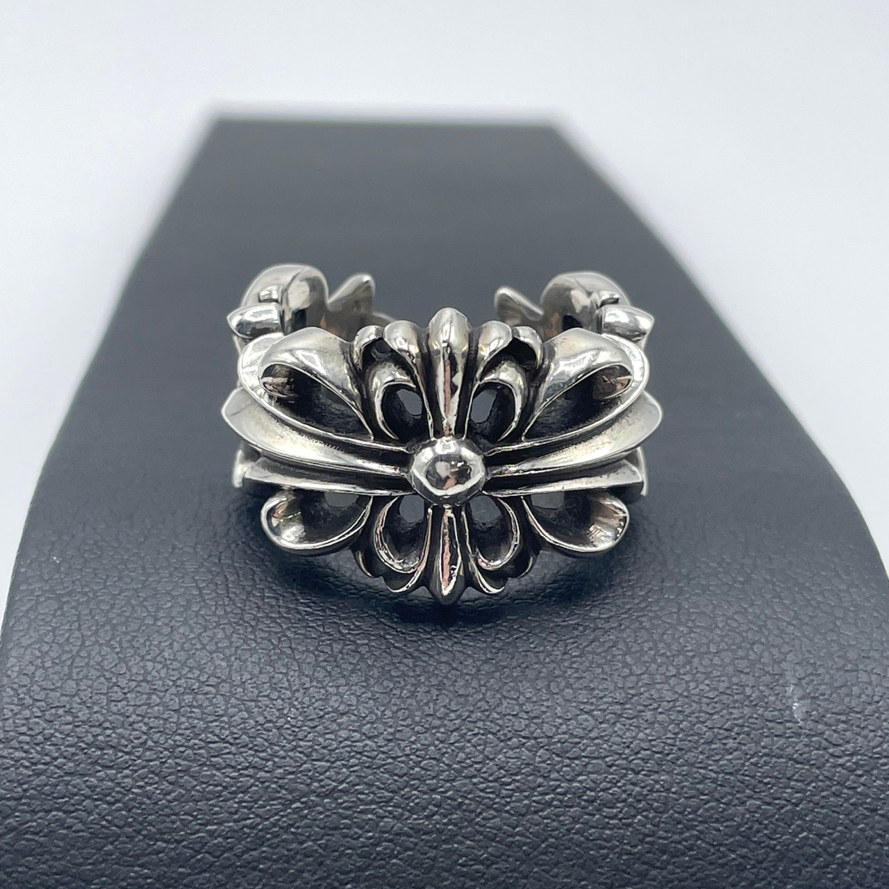 【レシート付き】フローラルクロスリング　クロムハーツ Chrome Hearts ダブルフローラルクロスリング シルバー925 袋