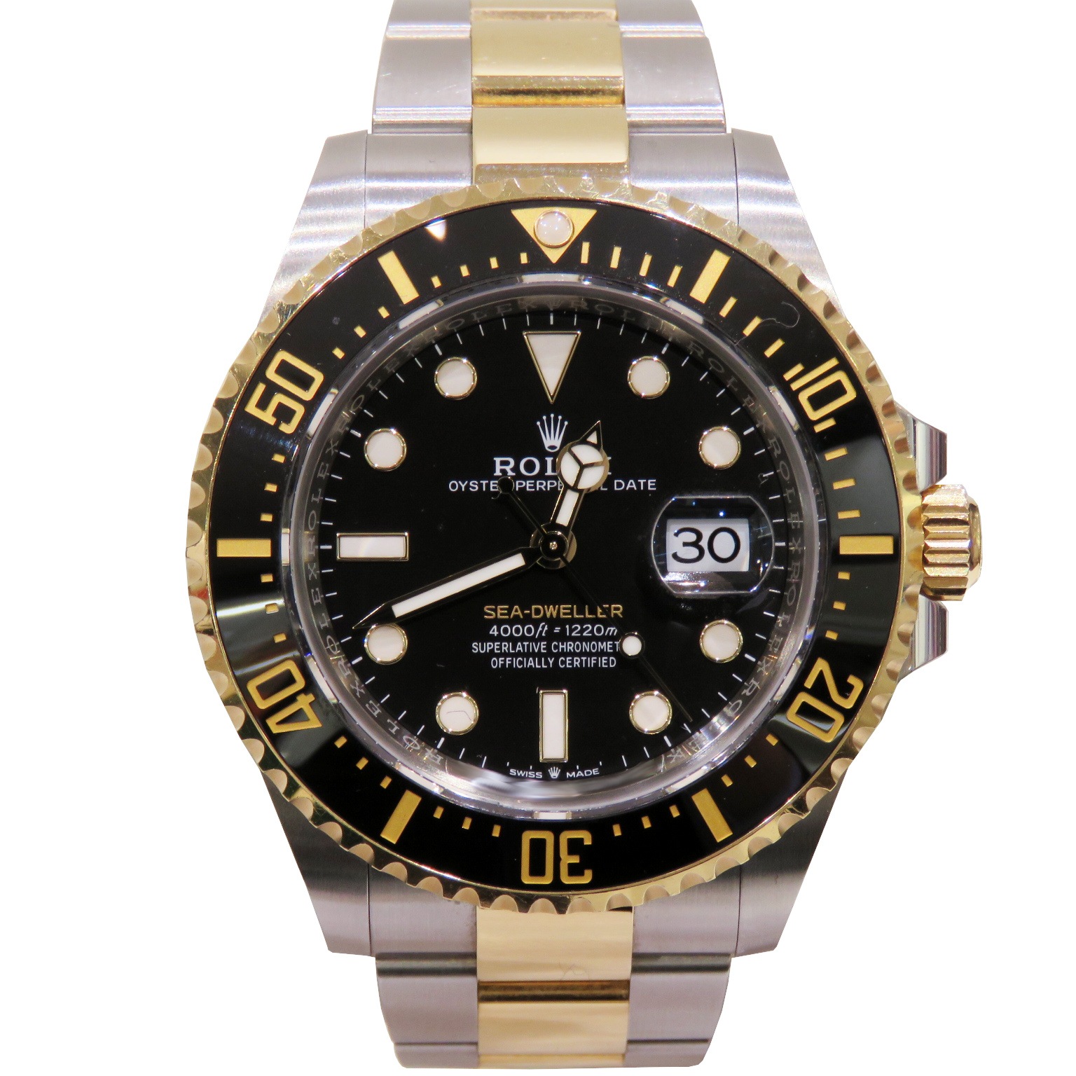 B-015 ROLEX (����å���) �����ɥ����顼 �ӻ��� 126603 �֥�å� SS/YG ���������� ��°�ʴ��� ��� ���Ź