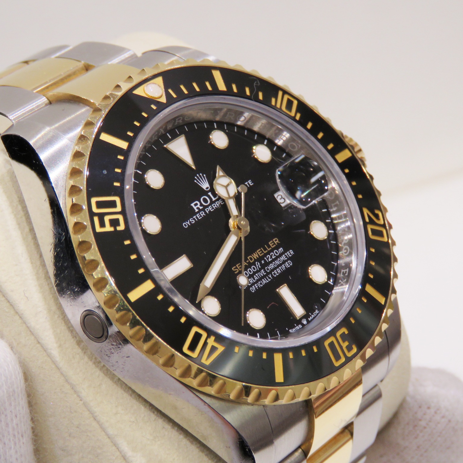 B-015 ROLEX (����å���) �����ɥ����顼 �ӻ��� 126603 �֥�å� SS/YG ���������� ��°�ʴ��� ��� ���Ź
