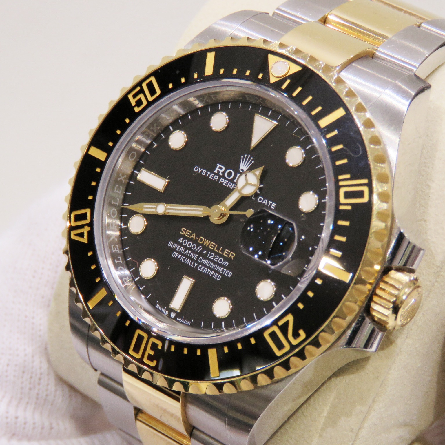 B-015 ROLEX (����å���) �����ɥ����顼 �ӻ��� 126603 �֥�å� SS/YG ���������� ��°�ʴ��� ��� ���Ź