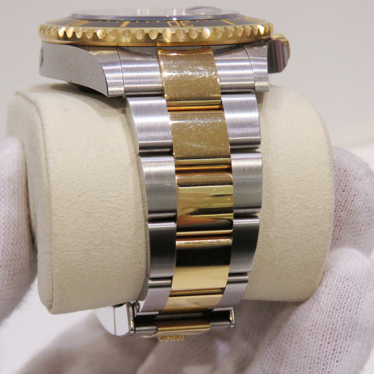 B-015 ROLEX (����å���) �����ɥ����顼 �ӻ��� 126603 �֥�å� SS/YG ���������� ��°�ʴ��� ��� ���Ź