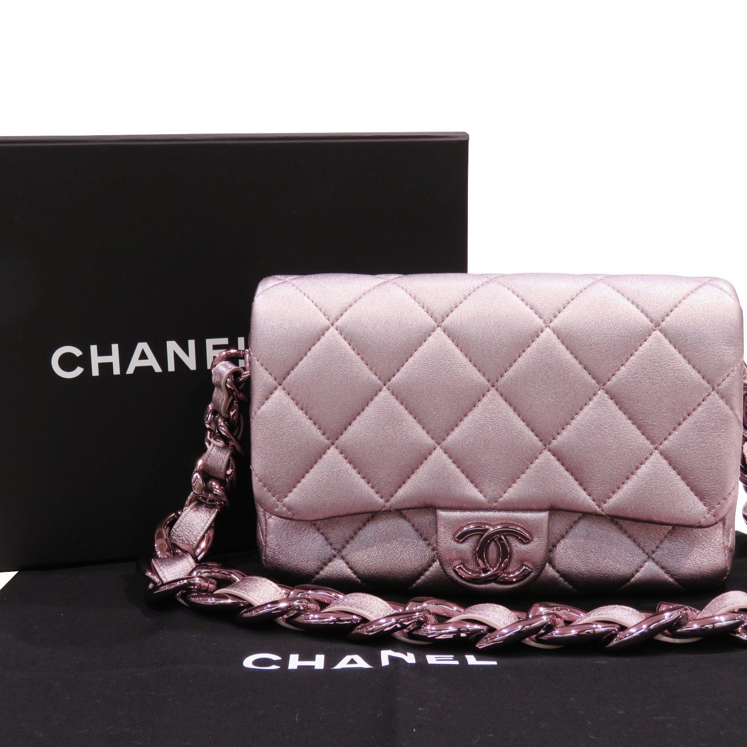 CHANEL (����ͥ�) ���⡼��ե�åץХå� ���������Хå� AS4599 �᥿��å��ԥ� �᥿��å���ॹ���� ���A Z148 ���Ź
