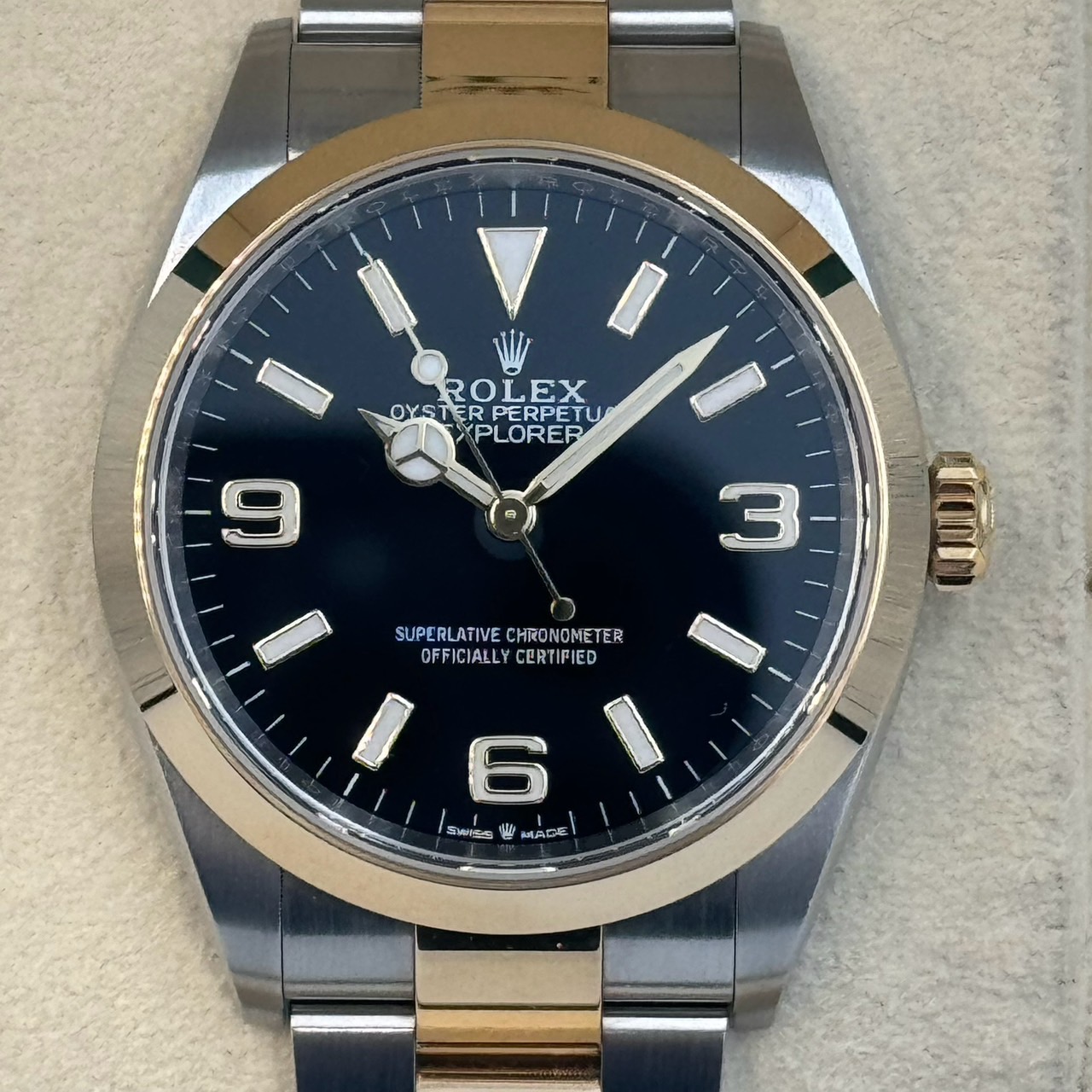 ROLEX (����å���) �������ץ����顼36 124273 �֥�å� SS/YG ������� ���ض�Ź CAT-319
