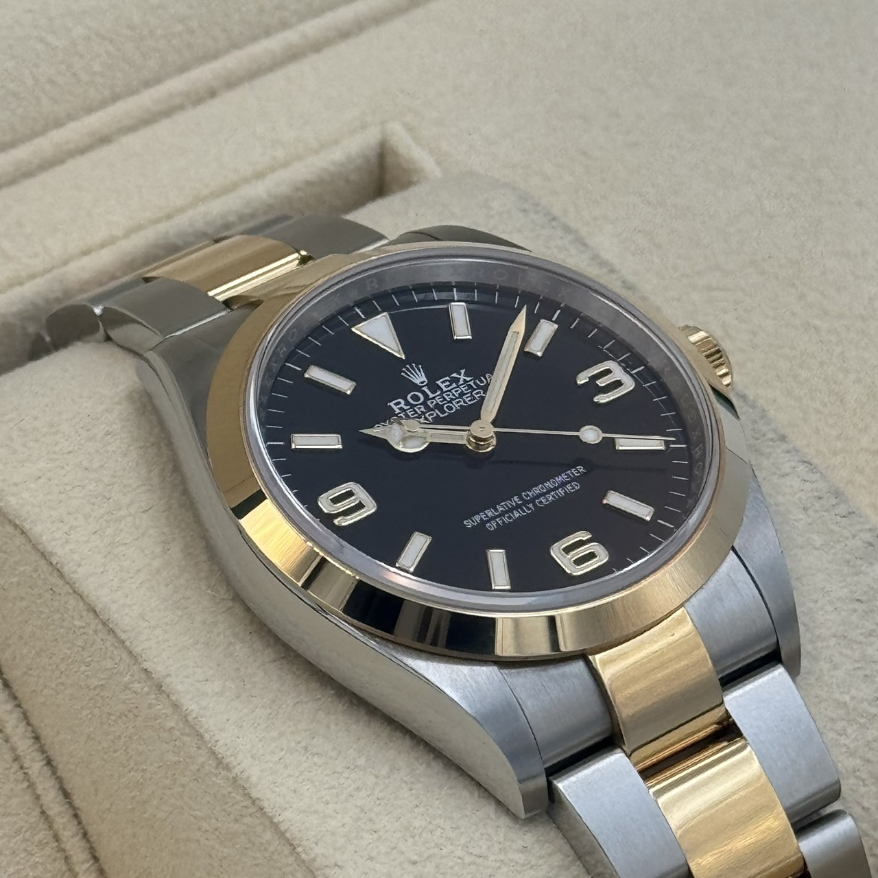 ROLEX (����å���) �������ץ����顼36 124273 �֥�å� SS/YG ������� ���ض�Ź CAT-319