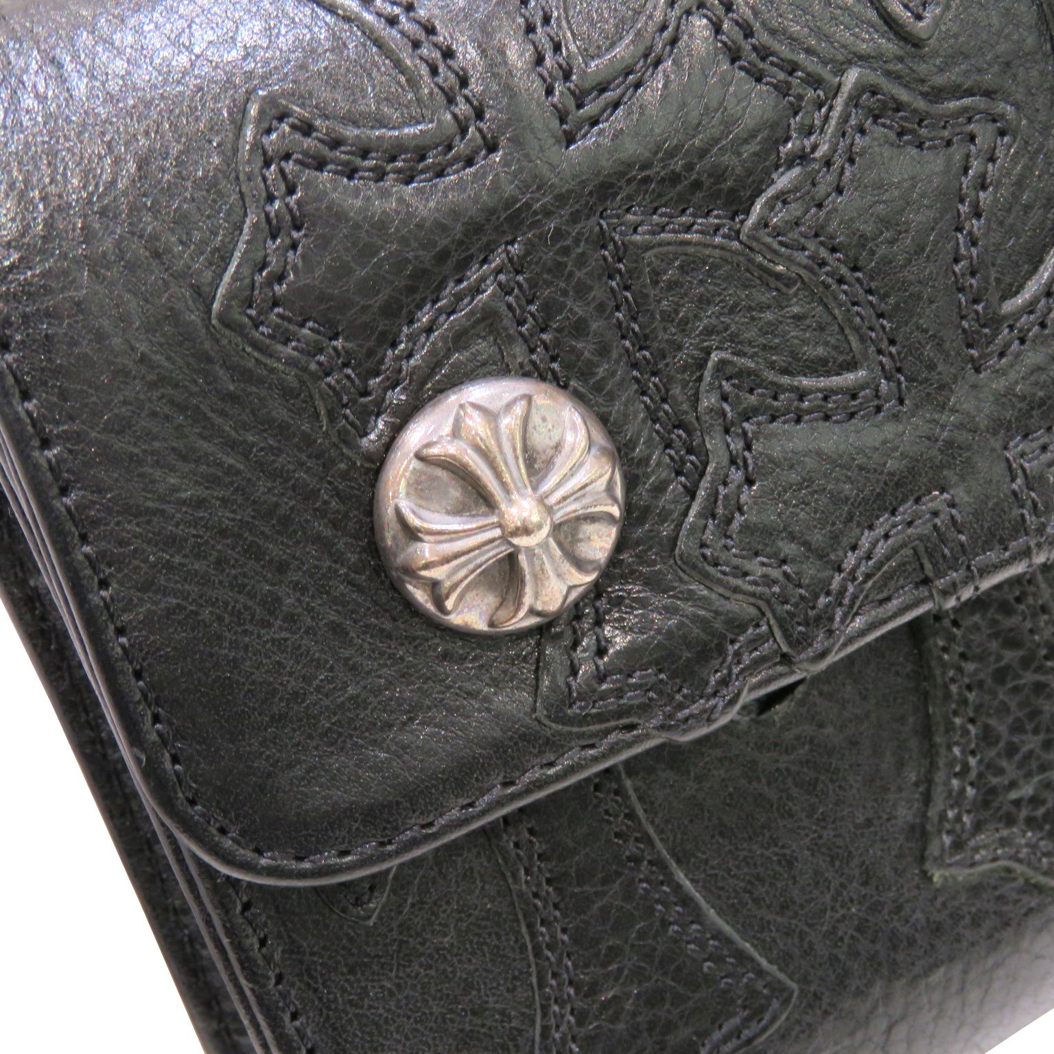 CHROME HEARTS (������ϡ���) �������֥������ѥå� Ĺ���� �֥�å� �쥶�� ���A V21 ���Ź