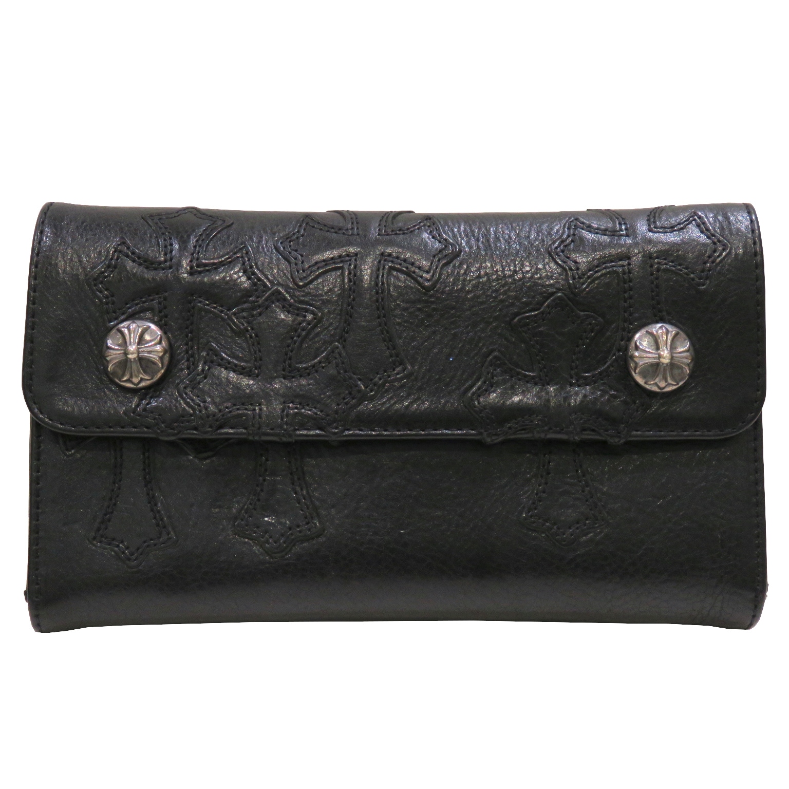 CHROME HEARTS (������ϡ���) �������֥������ѥå� Ĺ���� �֥�å� �쥶�� ���A V21 ���Ź