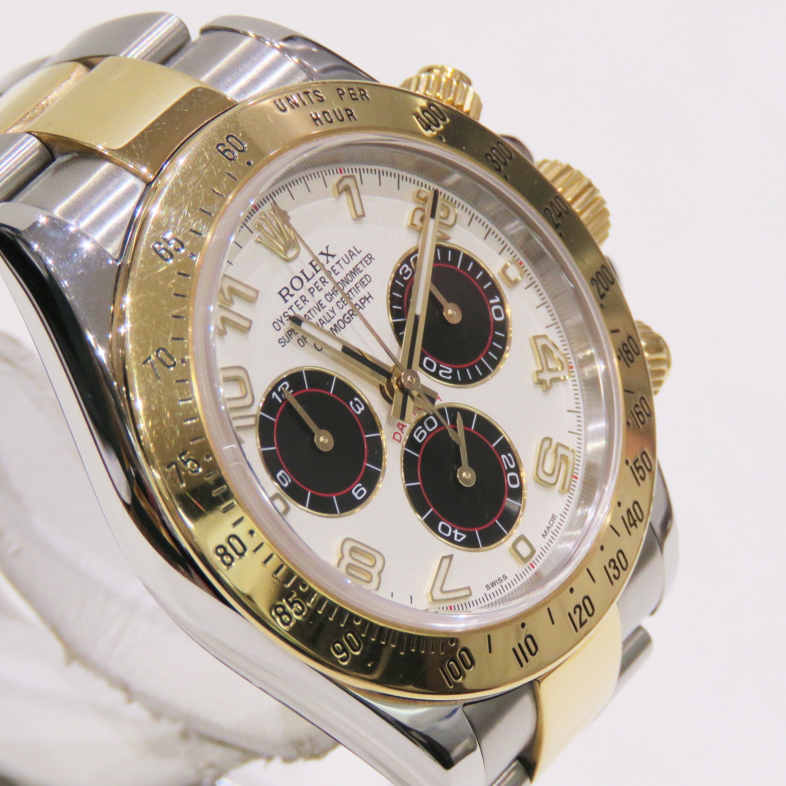 ROLEX (����å���) �����⥰��եǥ��ȥ� �ӻ��� 116523 �ۥ磻�ȥ���ӥ� SS/YG ���������� ��°�ʴ��� ��� Y-189 ���Ź