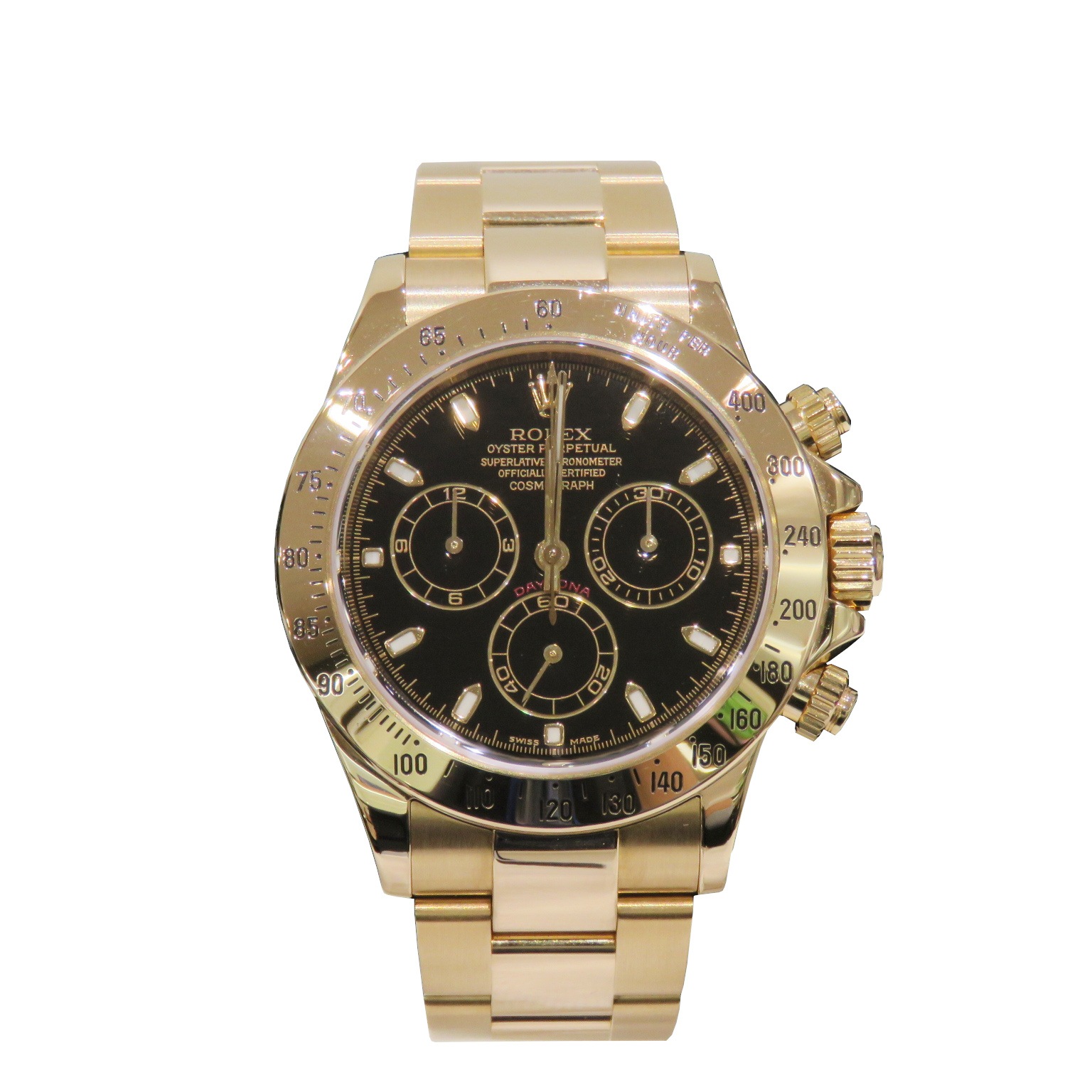 ROLEX (����å���) �����⥰��եǥ��ȥ� �ӻ��� 116528 �֥�å� YG ���������� �����̵��(Y��) ������� X-232 ���Ź