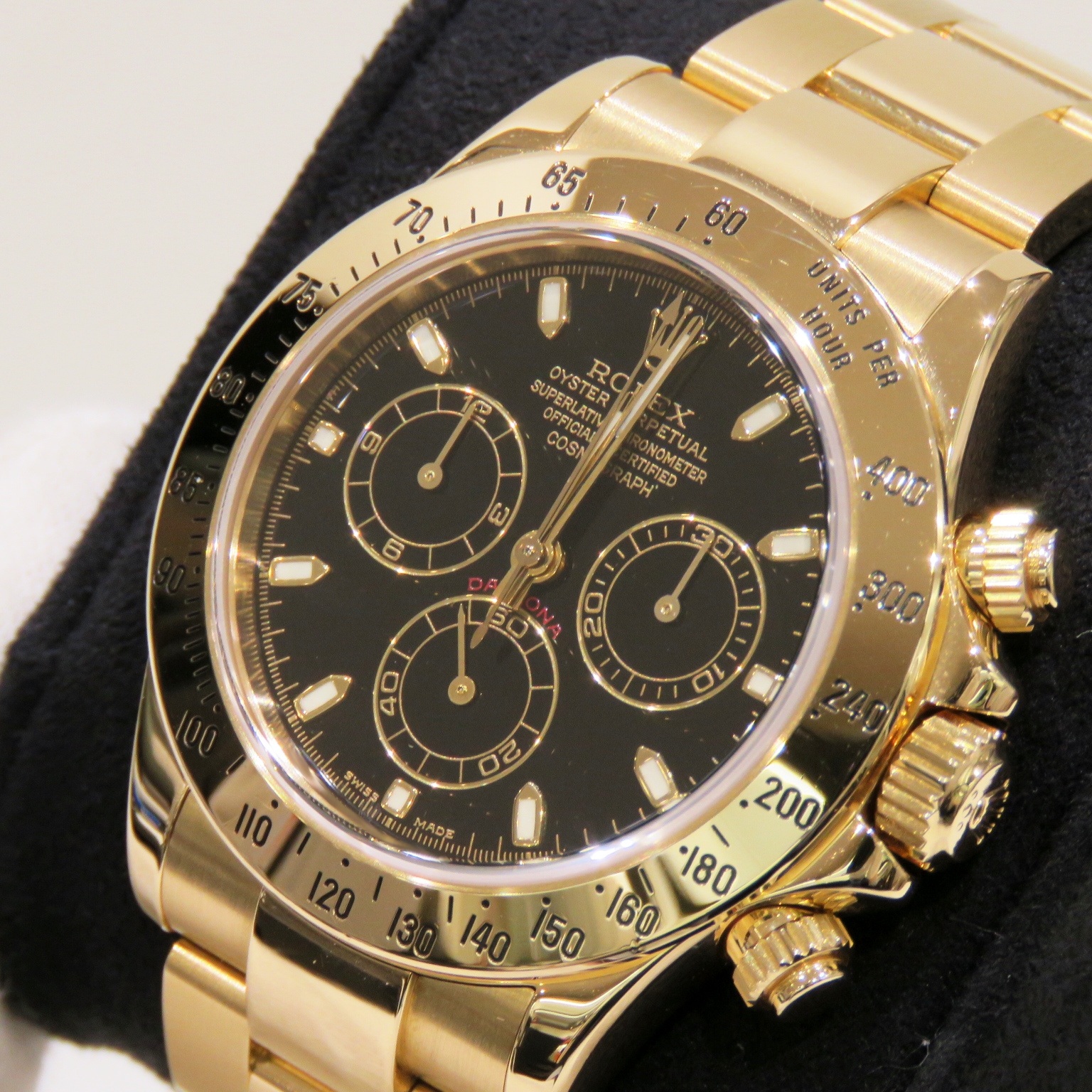 ROLEX (����å���) �����⥰��եǥ��ȥ� �ӻ��� 116528 �֥�å� YG ���������� �����̵��(Y��) ������� X-232 ���Ź