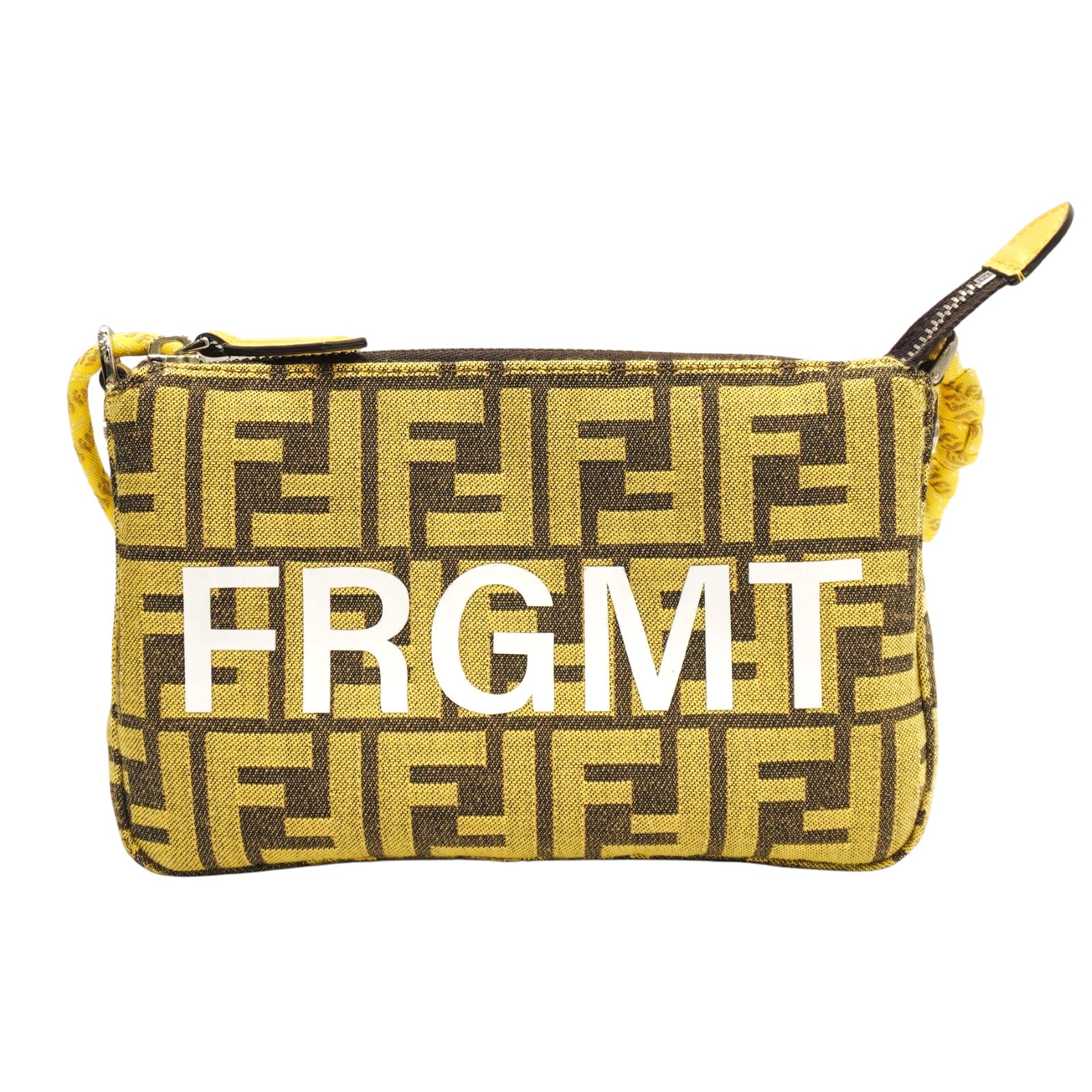 FENDI (フェンディ) フラグメント ショルダーバッグ 8BS073 イエロー
