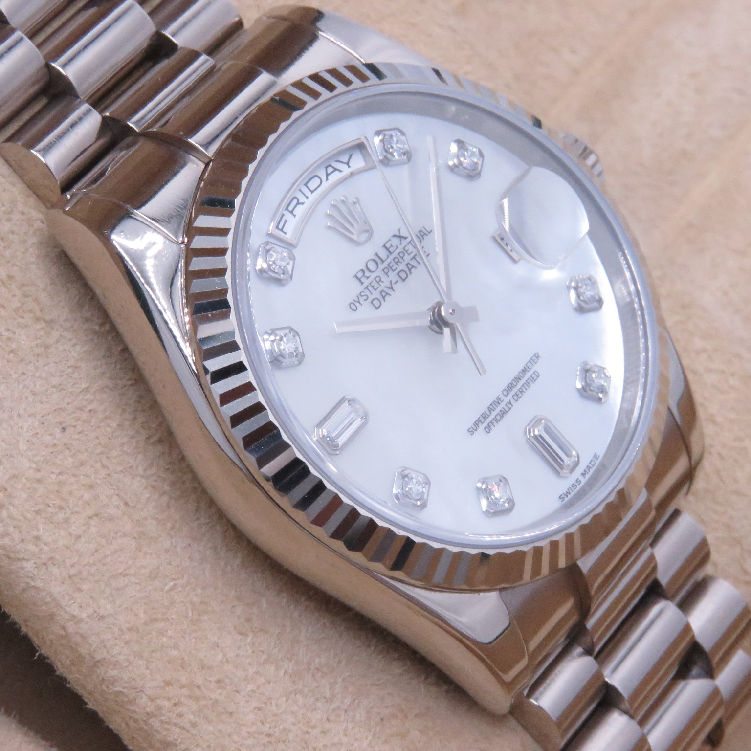 ROLEX(����å���)/�ǥ��ǥ���36/118239NA/�ۥ磻�ȥ����������/25.3����OH/2005.2��/���A/NAC-639��̾�Ų�Ź��