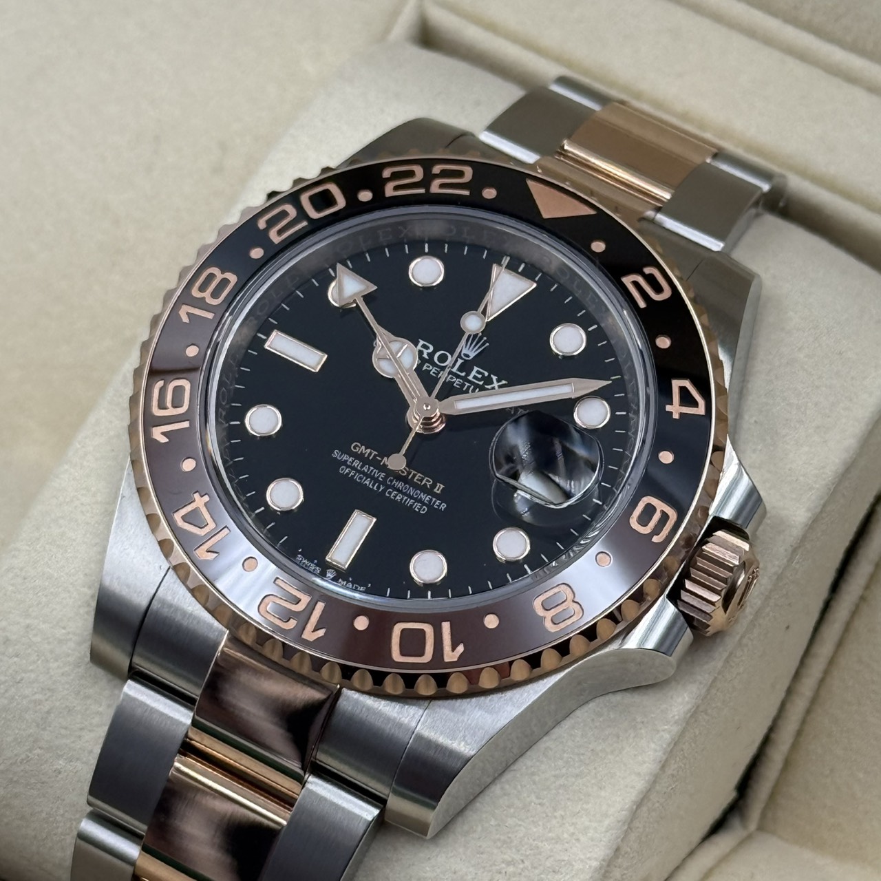ROLEX (����å���) GMT�ޥ������� 126711CHNR �֥�å� ERG/SS ������� ���ض�Ź ST-631
