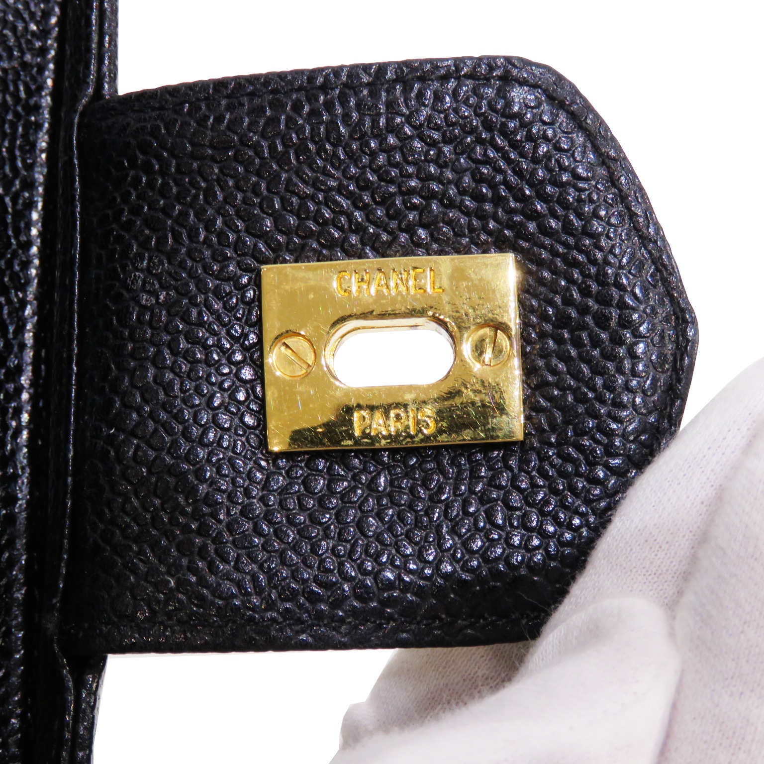 CHANEL (����ͥ�) ������ơ��� �����ޡ��� �Х˥ƥ��Хå� �֥�å�(������ɶ��) ����ӥ������� ���A V45 ���Ź