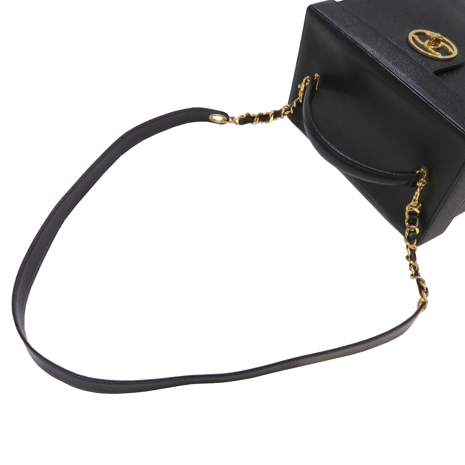CHANEL (����ͥ�) ������ơ��� �����ޡ��� �Х˥ƥ��Хå� �֥�å�(������ɶ��) ����ӥ������� ���A V45 ���Ź