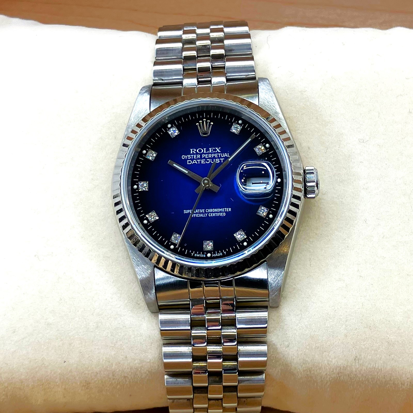 ROLEX(ロレックス) デイトジャスト36 16234G ブルーグラデーション文字 