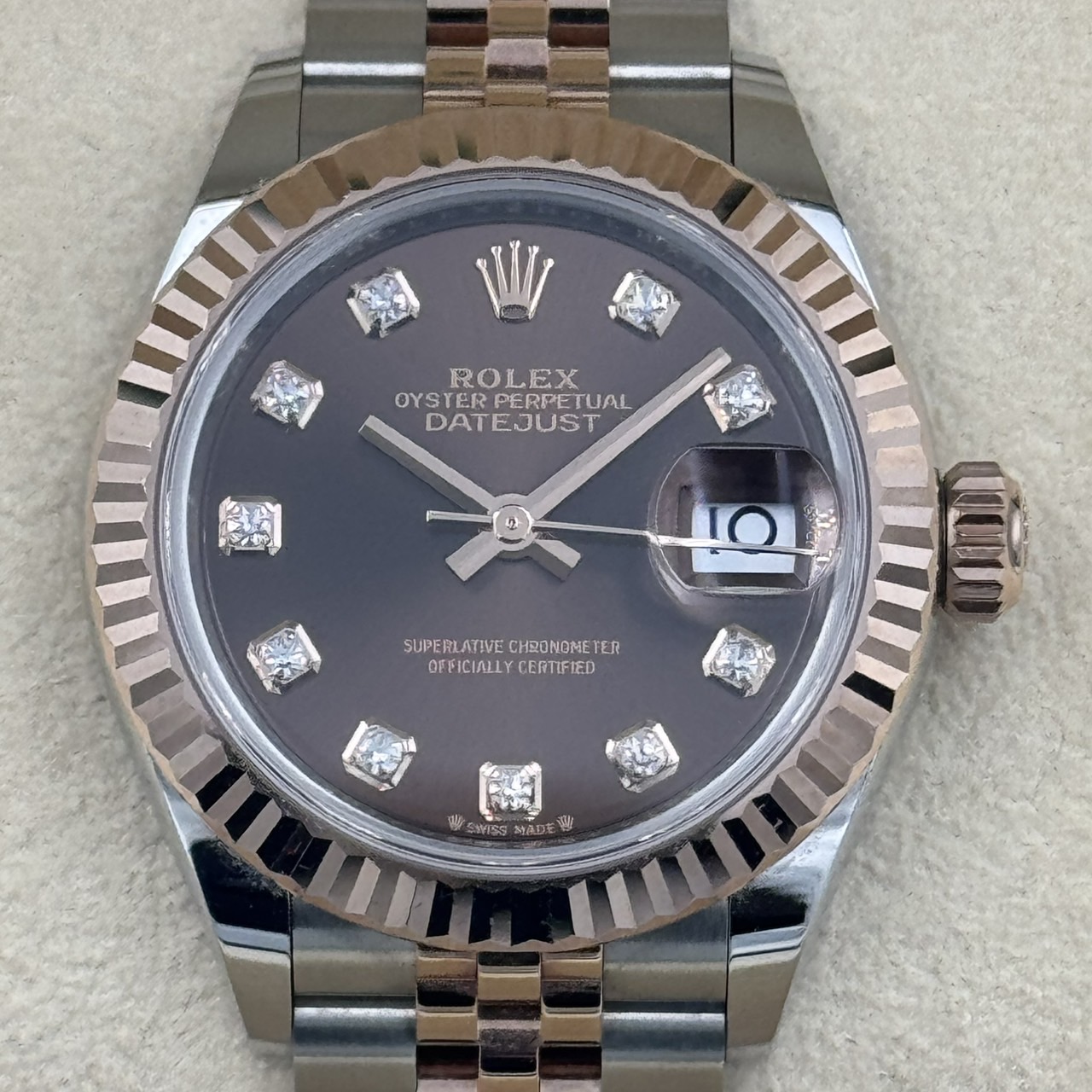 ROLEX(å) ǥȥ㥹28 279171 祳졼 10P SS/ERG  ضŹ ST-193