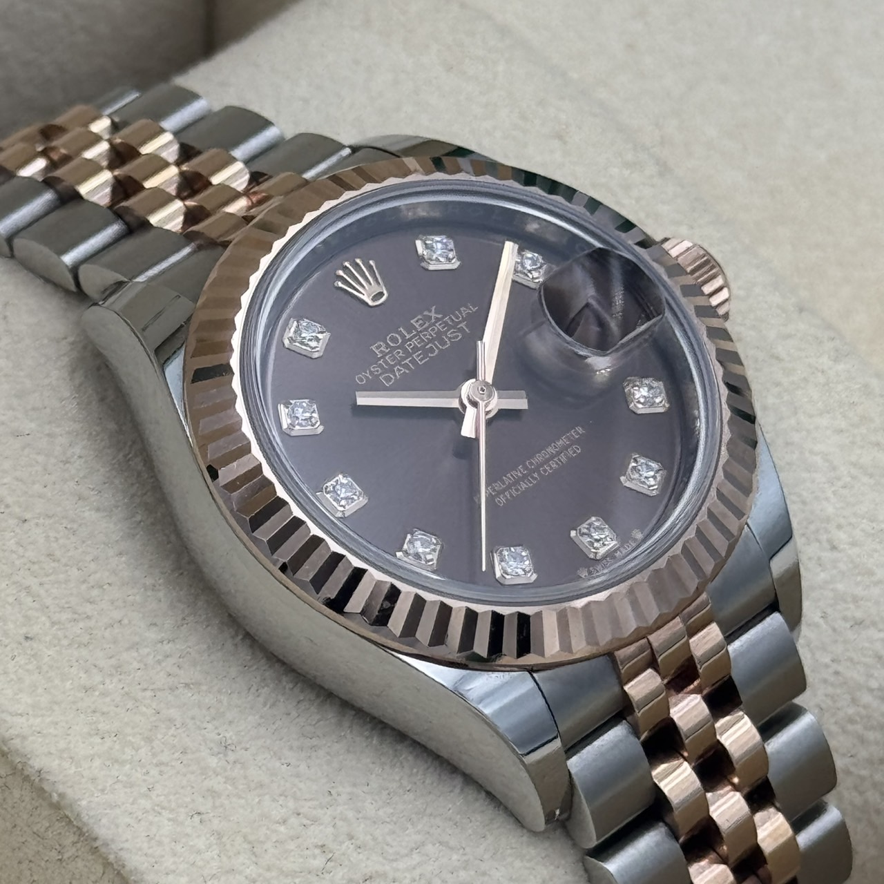 ROLEX(å) ǥȥ㥹28 279171 祳졼 10P SS/ERG  ضŹ ST-193