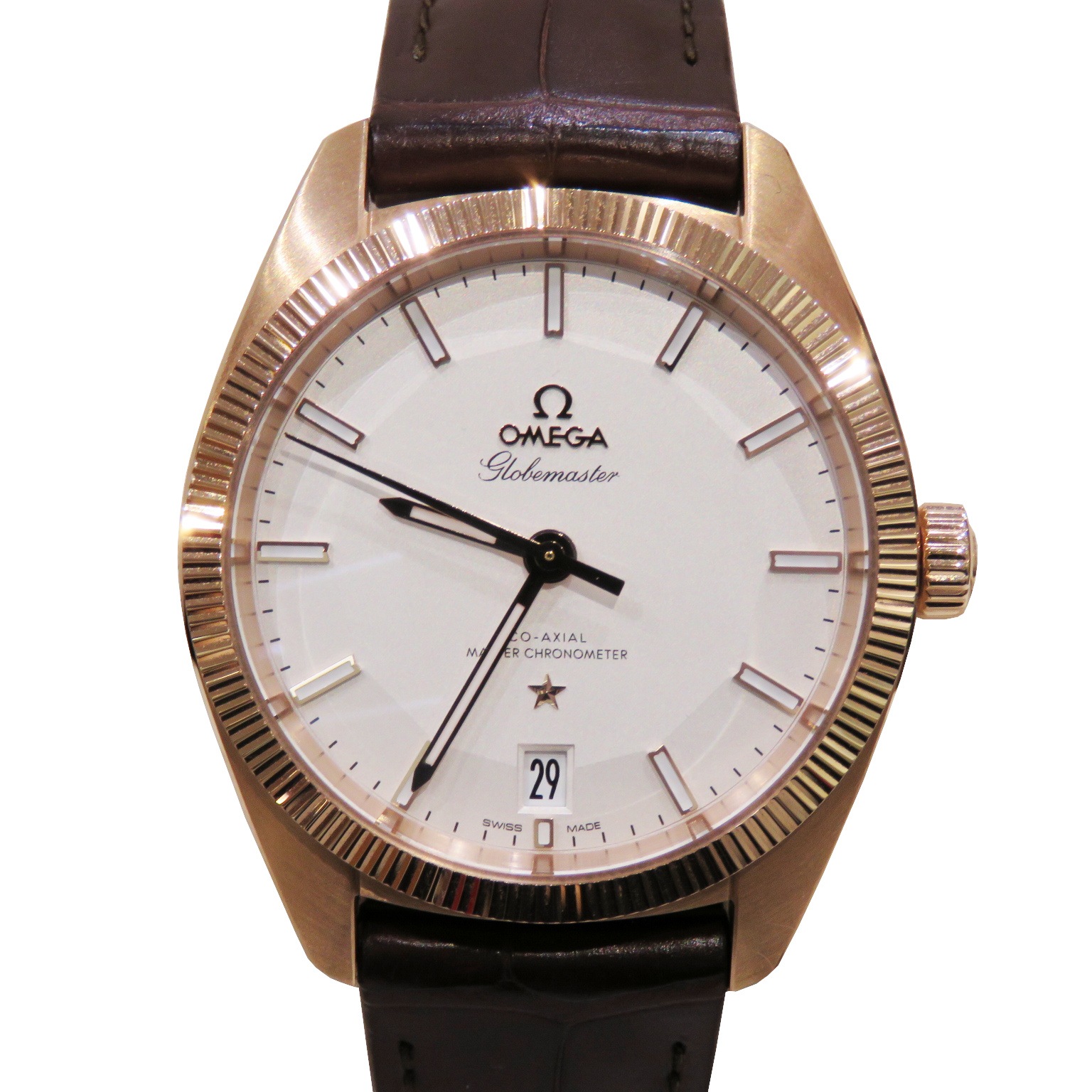 B-020 OMEGA (���ᥬ) ���󥹥ƥ졼����� �������֥ޥ����� �ӻ��� 130.53.39.21.02.001 �ۥ磻�� ���ɥʥ������/�쥶�� ��°�ʴ��� ����Ʊ�� ���Ź