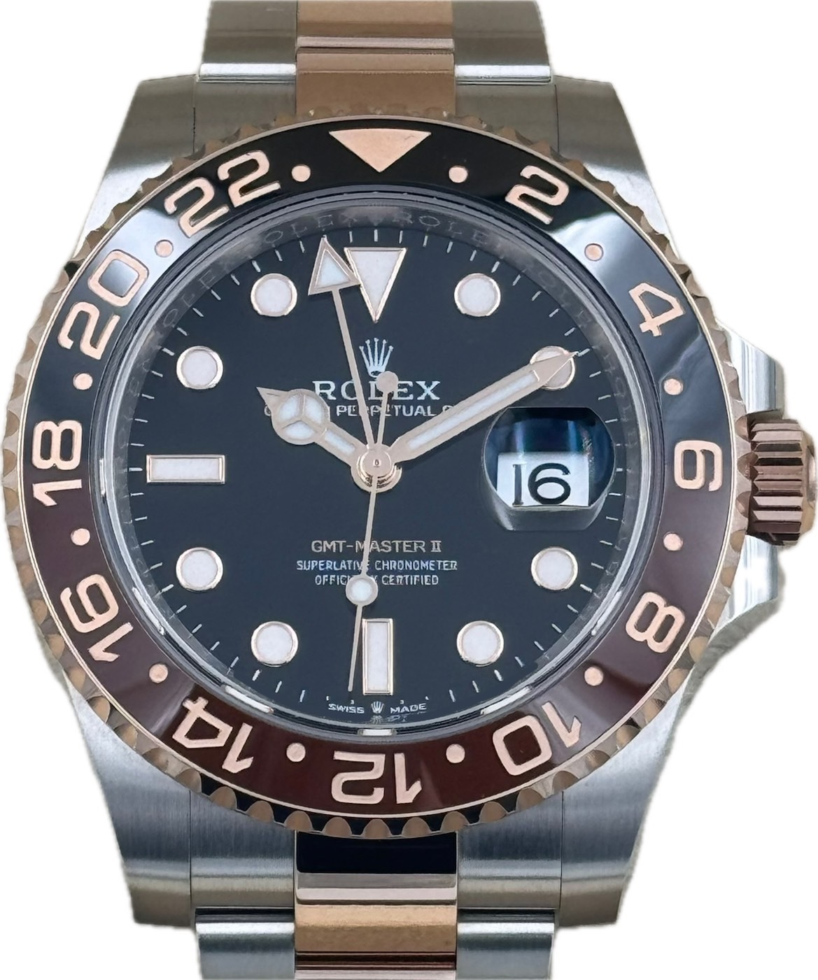 ROLEX (����å���) GMT�ޥ������� 126711CHNR �֥�å� ERG/SS ����� ���ض�Ź CAT-759