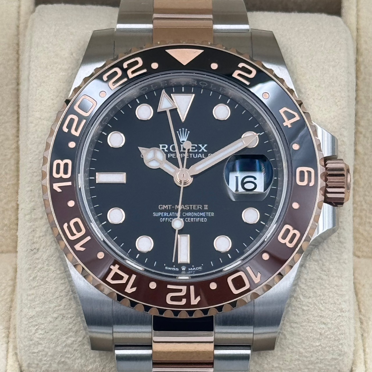 ROLEX (����å���) GMT�ޥ������� 126711CHNR �֥�å� ERG/SS ����� ���ض�Ź CAT-759