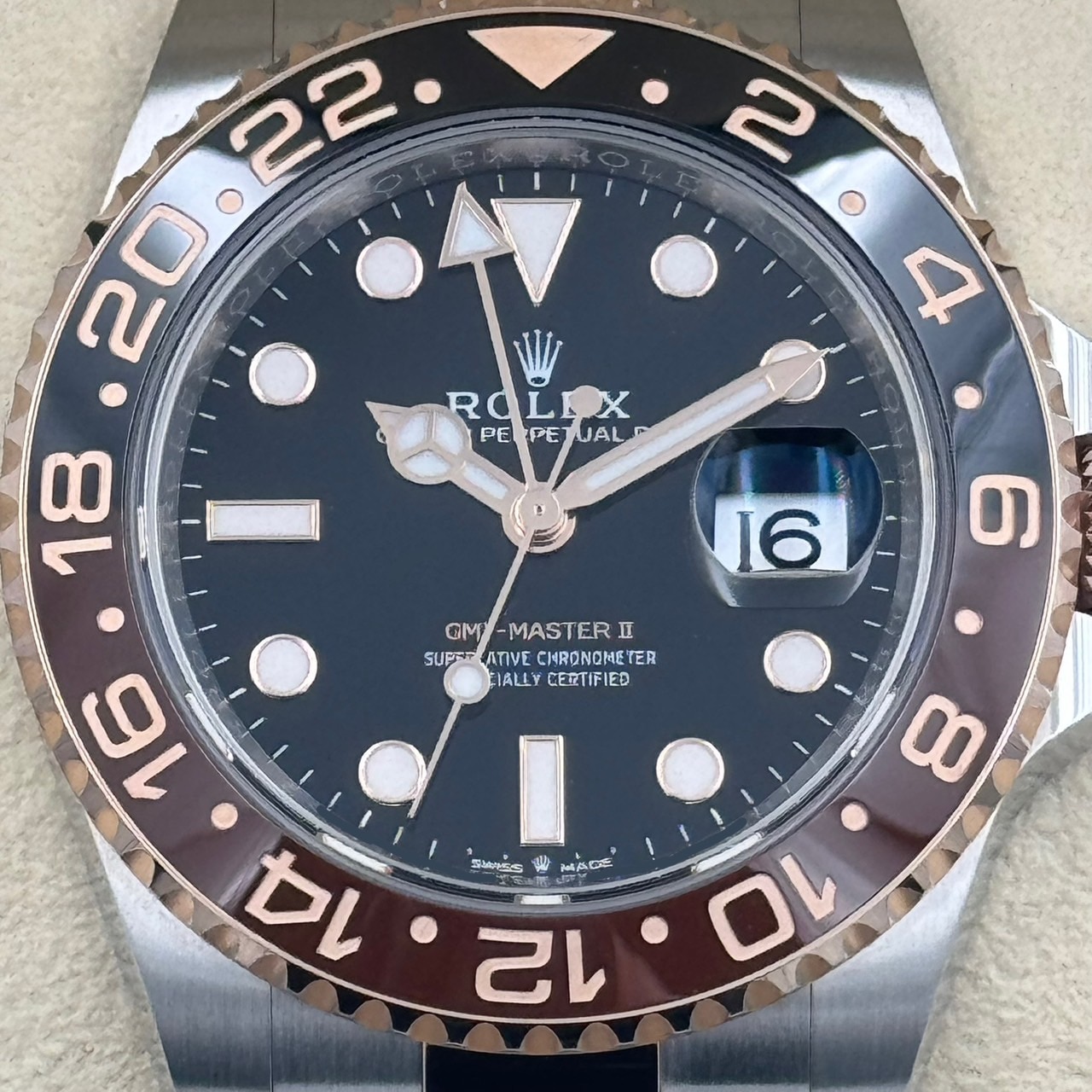 ROLEX (����å���) GMT�ޥ������� 126711CHNR �֥�å� ERG/SS ����� ���ض�Ź CAT-759