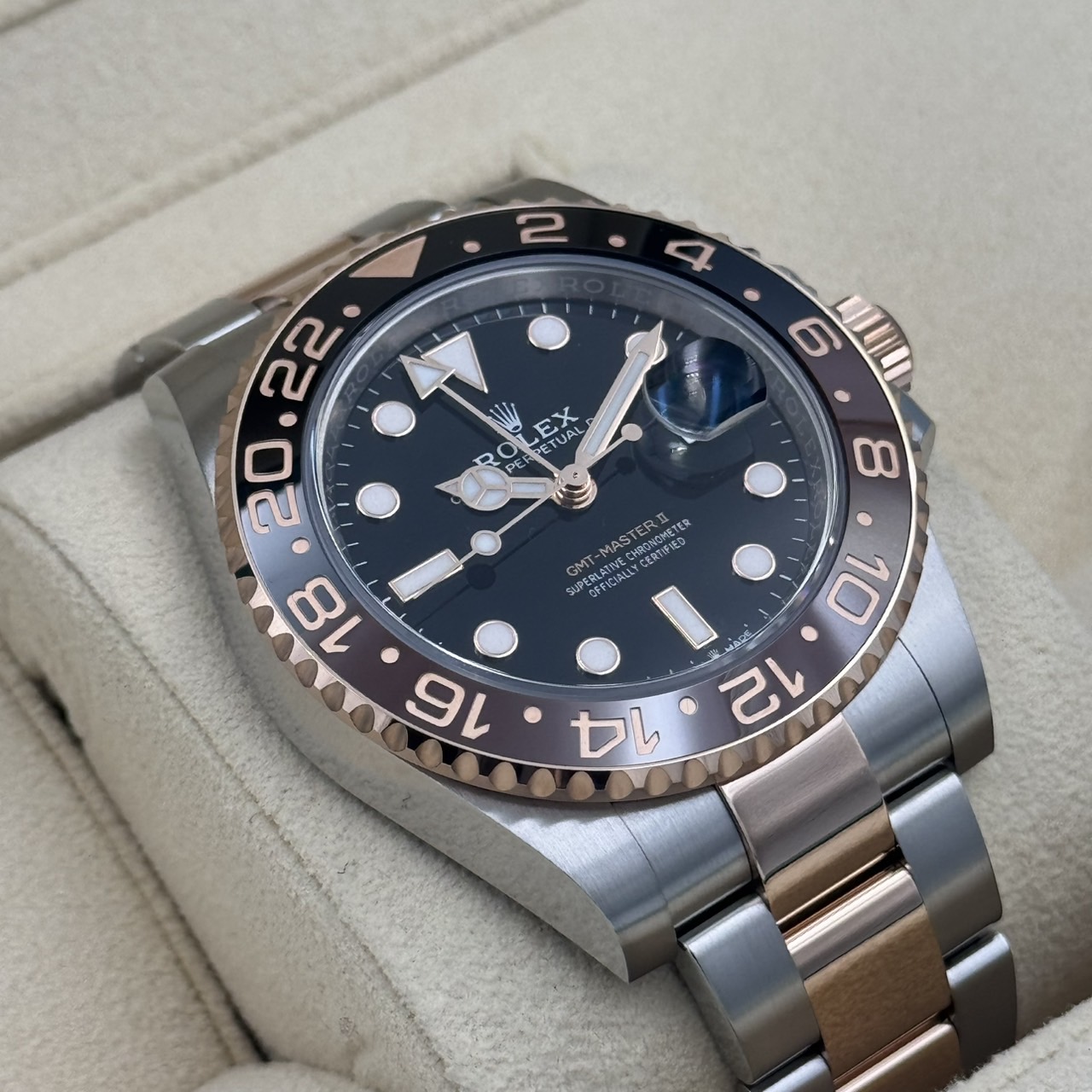 ROLEX (����å���) GMT�ޥ������� 126711CHNR �֥�å� ERG/SS ����� ���ض�Ź CAT-759