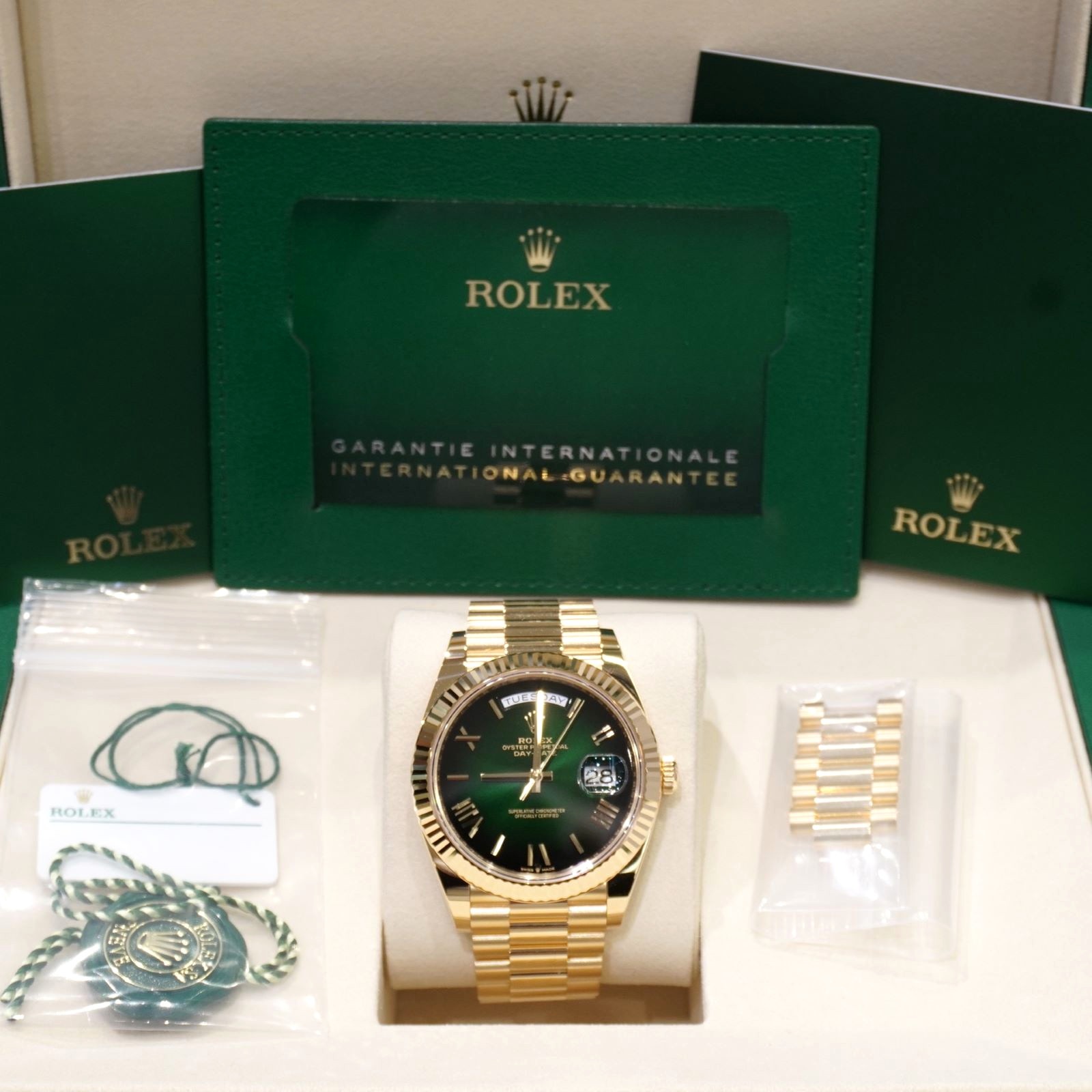 C-293 ROLEX (����å���) �ǥ��ǥ���40 �ӻ��� 228238 ���꡼�󥪥�֥� ������ YG ��°�ʴ��� ̤���� ���Ź