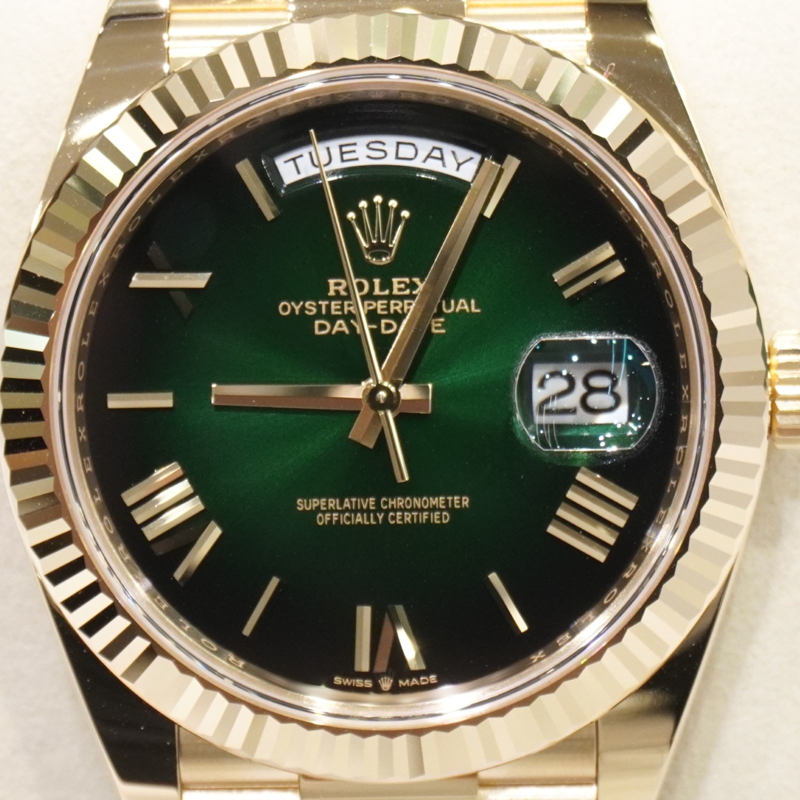C-293 ROLEX (����å���) �ǥ��ǥ���40 �ӻ��� 228238 ���꡼�󥪥�֥� ������ YG ��°�ʴ��� ̤���� ���Ź