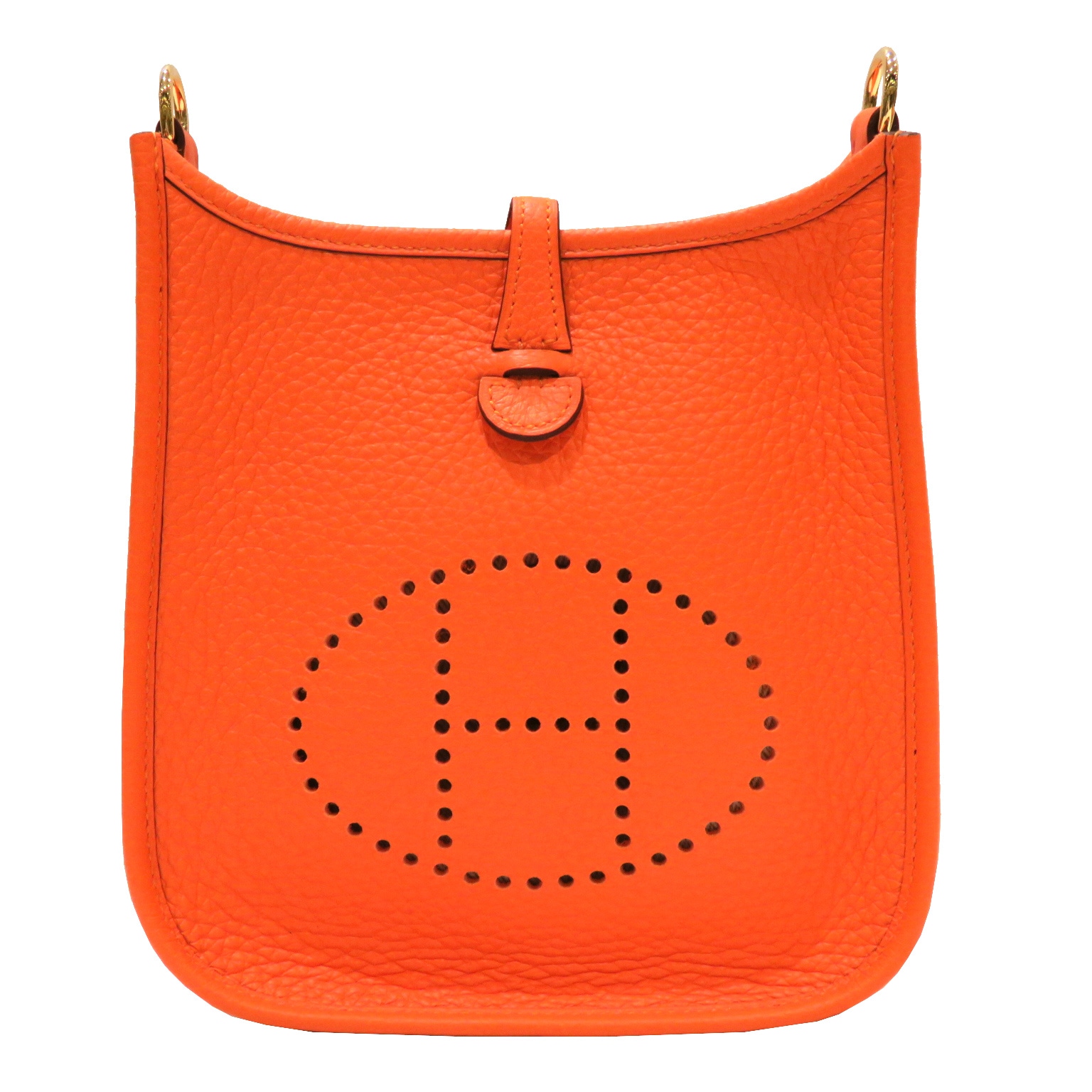 VINTAGE エルメス エヴリンミニ レッド系/S金具 VINTAGE エルメス エヴリンミニ レッド系/S金具 (HERMES