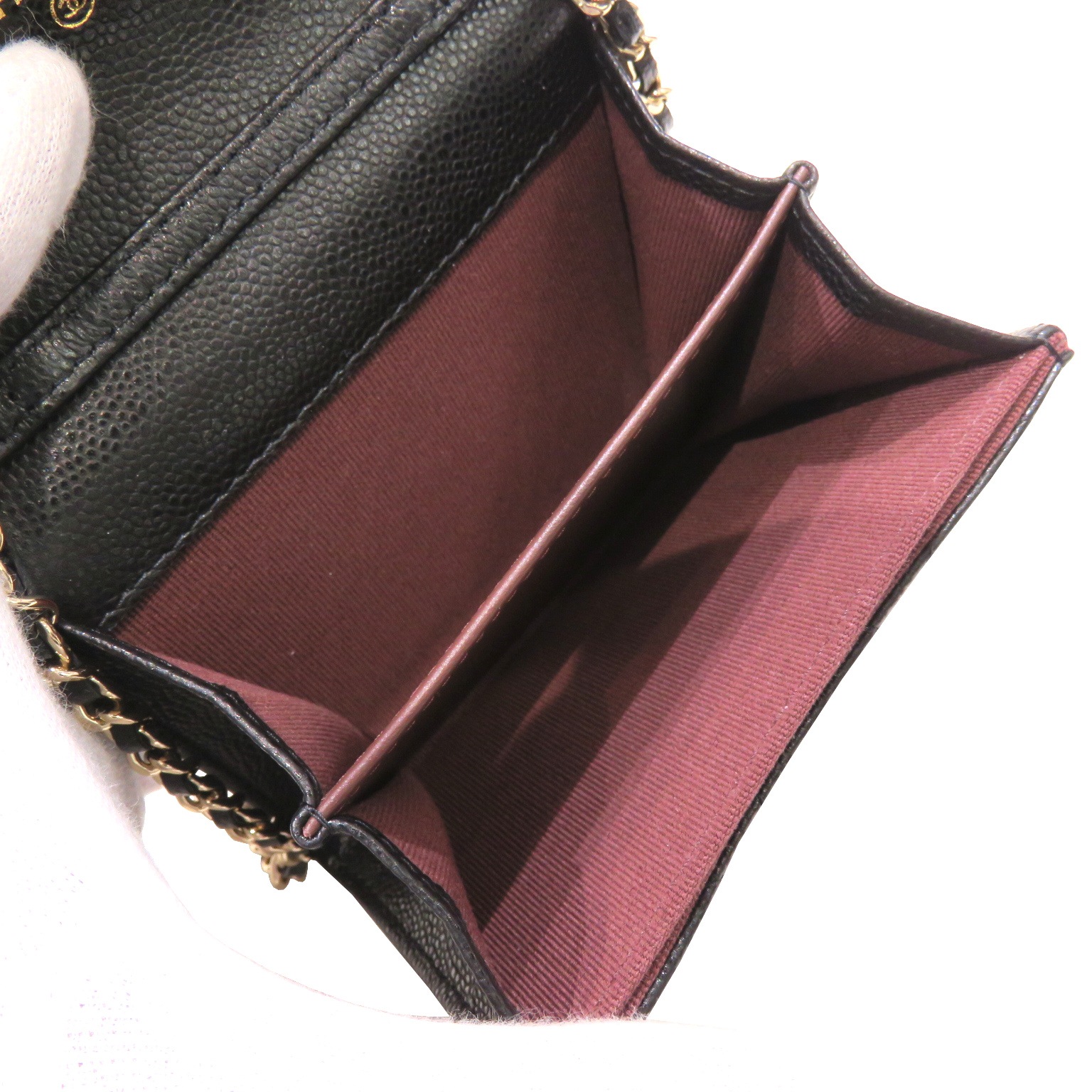 CHANEL (����ͥ�) �ߥ˥������󥦥���å� ���� �֥�å�/�����ѥ󥴡���ɶ�� ����ӥ������� ̤������ L126 ���Ź