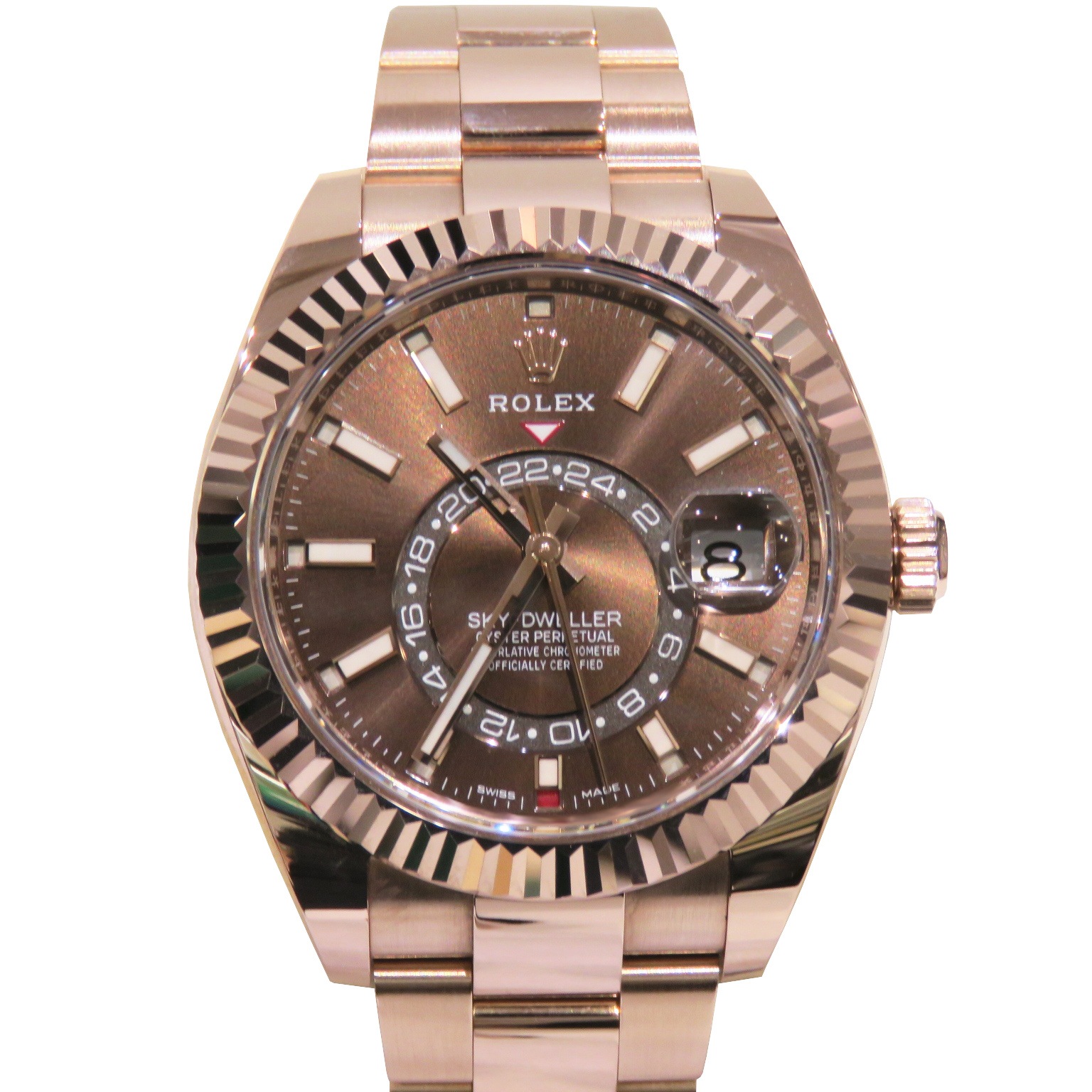 ROLEX (ロレックス) スカイドゥエラー 腕時計 326935 チョコレート ERG