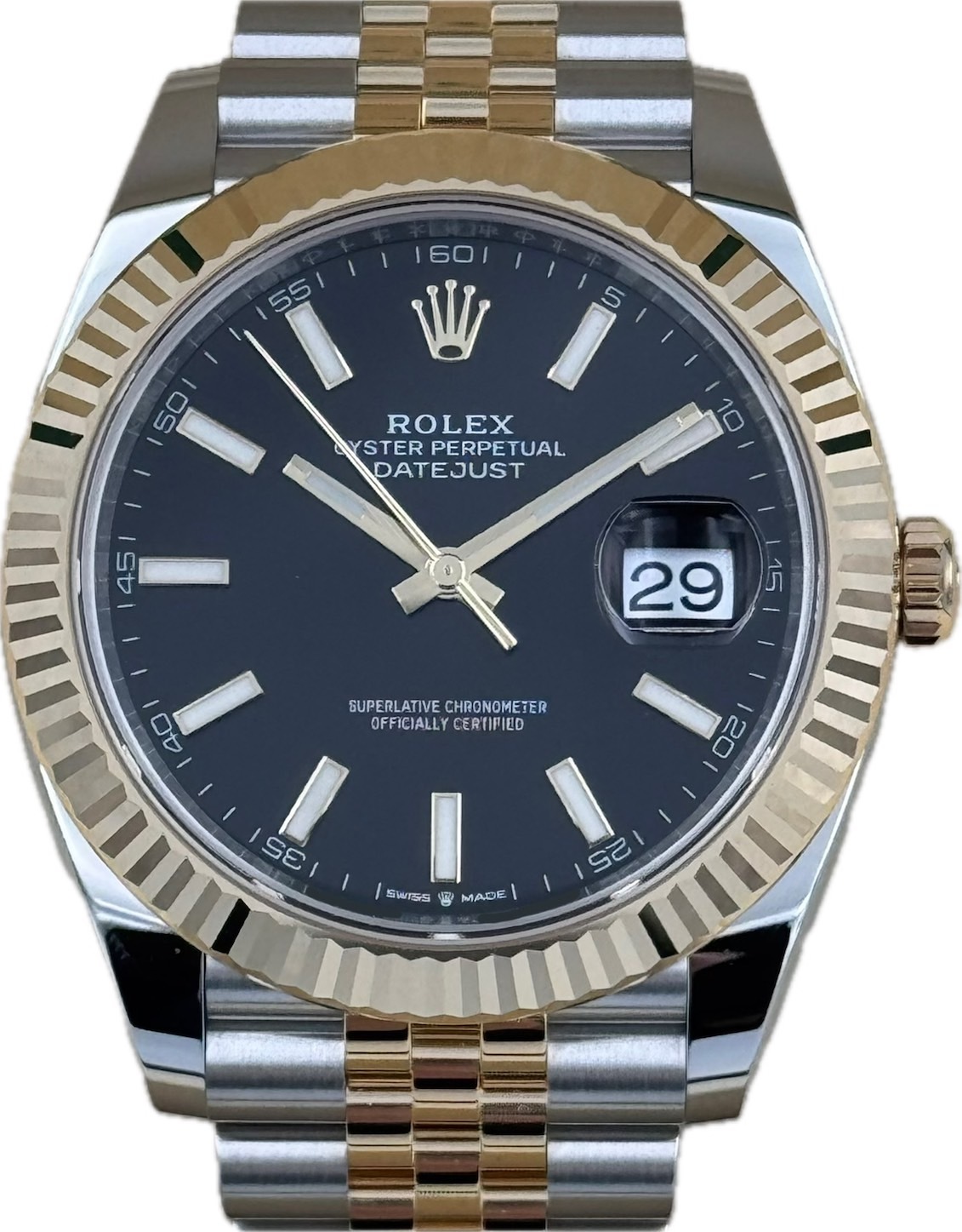 ROLEX (ロレックス) デイトジャスト41 126333 ブラック 未使用 心斎橋