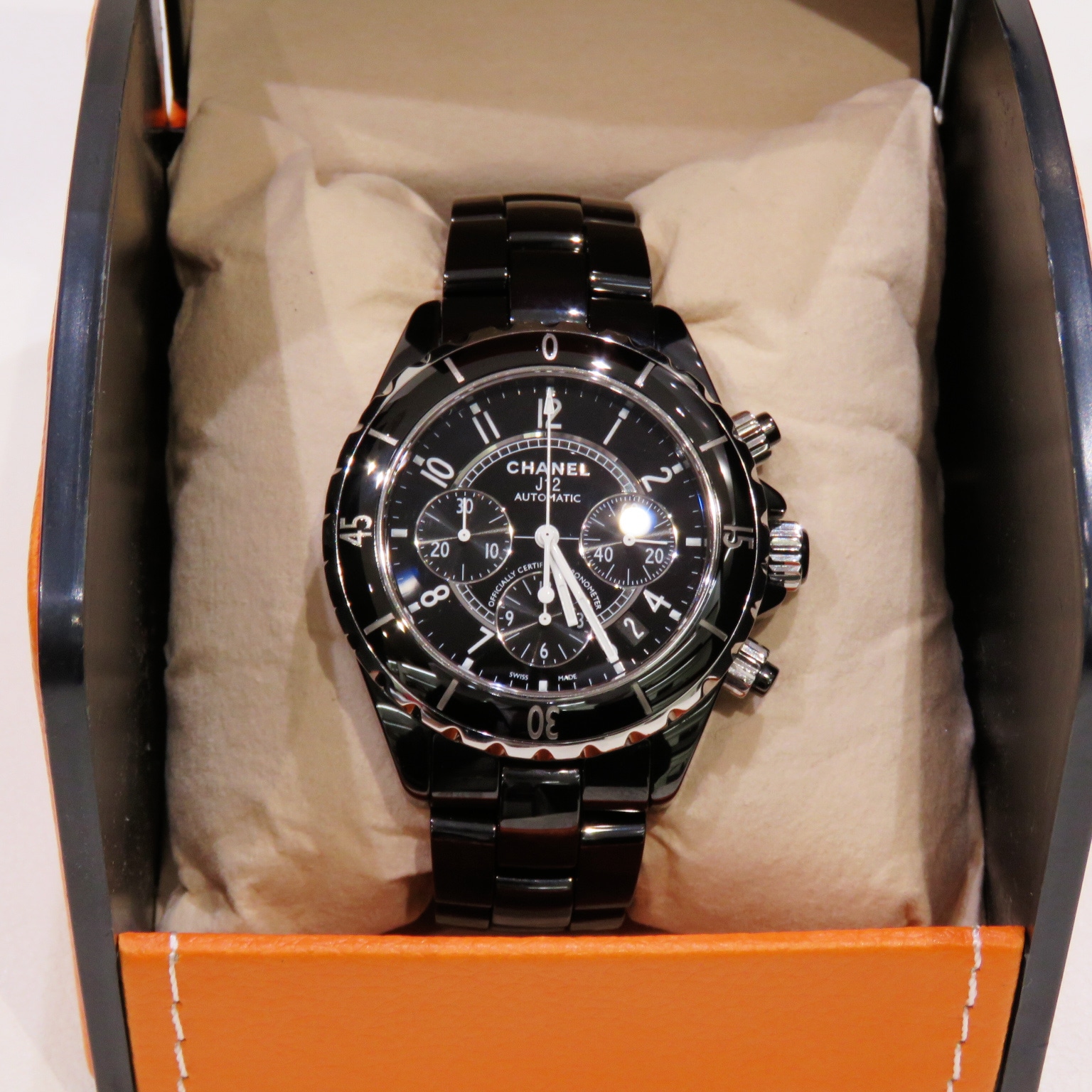 B-025 CHANEL (����ͥ�) J12 �����Υ���� �ӻ��� H0940 �֥�å� SS/����ߥå� ��� ���Ź