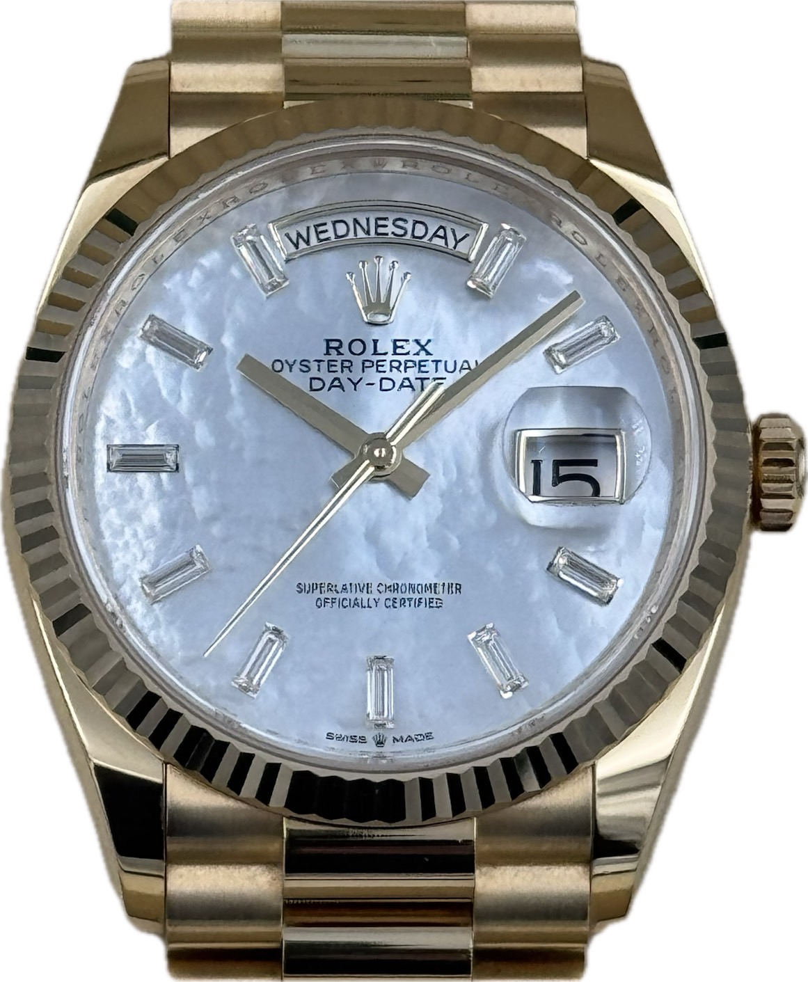ROLEX (å) ǥǥ36 128238 ۥ磻ȥޥ֥ѡ YG  ضŹ CAT-760