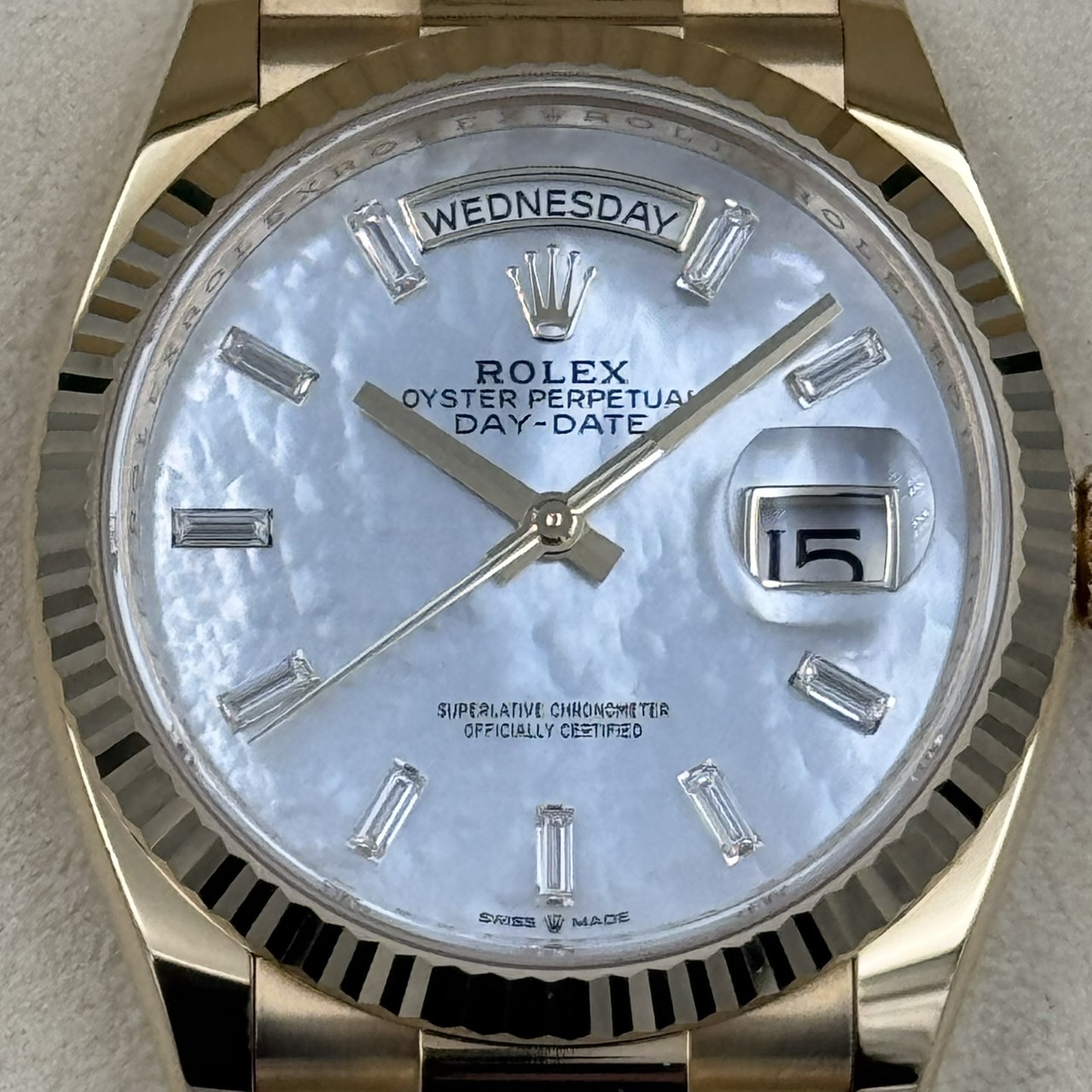 ROLEX (å) ǥǥ36 128238 ۥ磻ȥޥ֥ѡ YG  ضŹ CAT-760