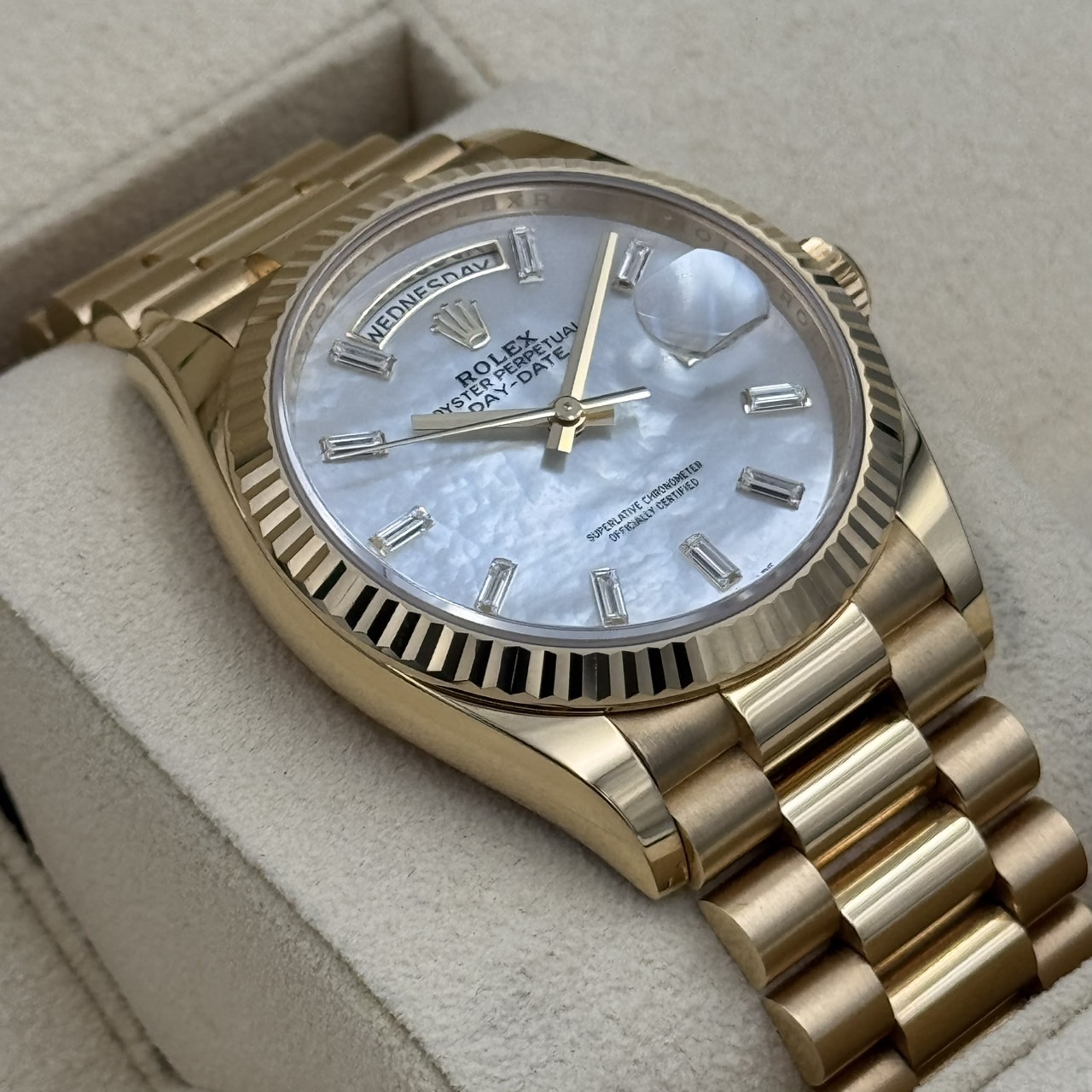 ROLEX (å) ǥǥ36 128238 ۥ磻ȥޥ֥ѡ YG  ضŹ CAT-760