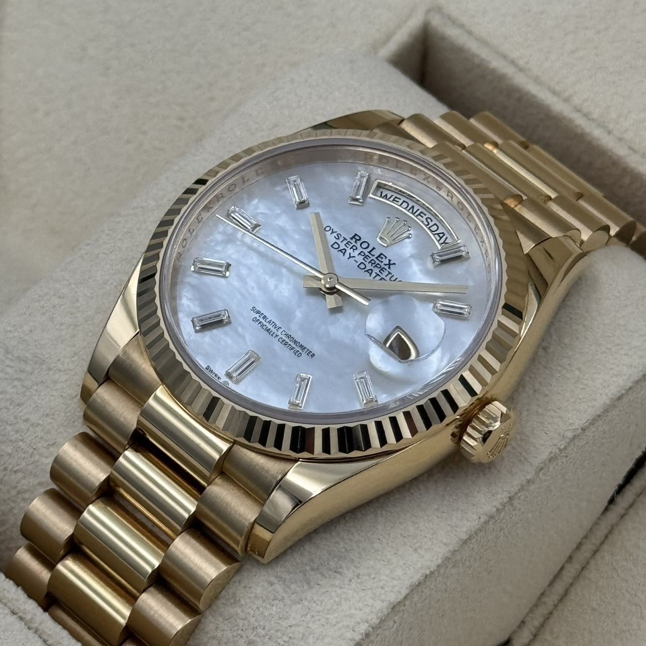ROLEX (å) ǥǥ36 128238 ۥ磻ȥޥ֥ѡ YG  ضŹ CAT-760