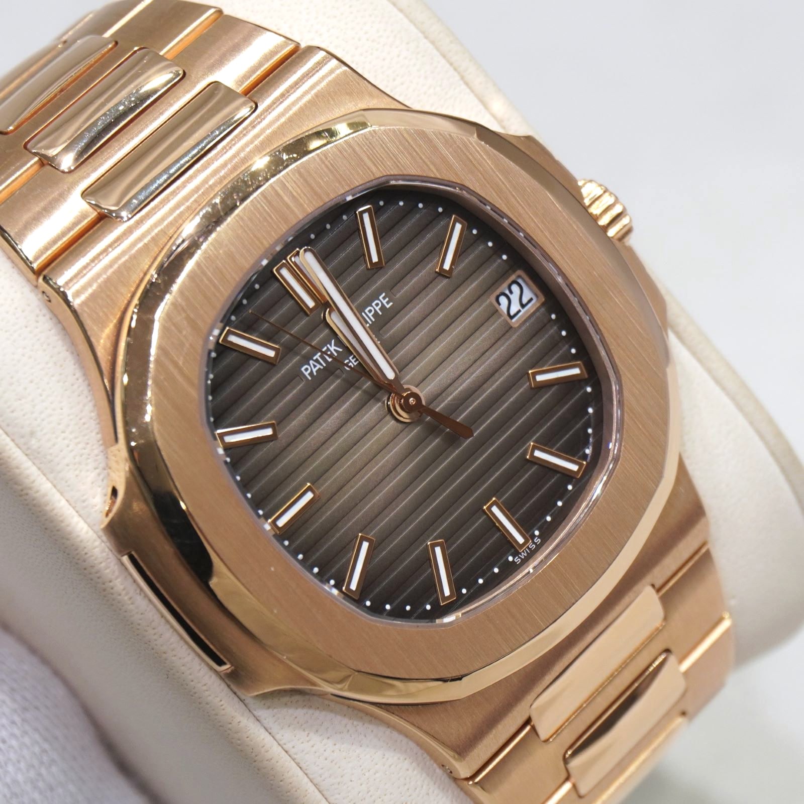 C-222 PATEK PHILIPPE (�ѥƥå� �ե���å�) �Ρ����饹 �ӻ��� 5711/1R-001 �֥饦�� PG ��°�ʴ��� ��� ���Ź