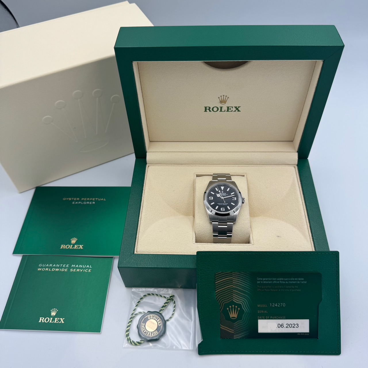 ROLEX (����å���) �������ץ����顼�� 124270 �֥�å� SS ������� ���ض�Ź CAT-871