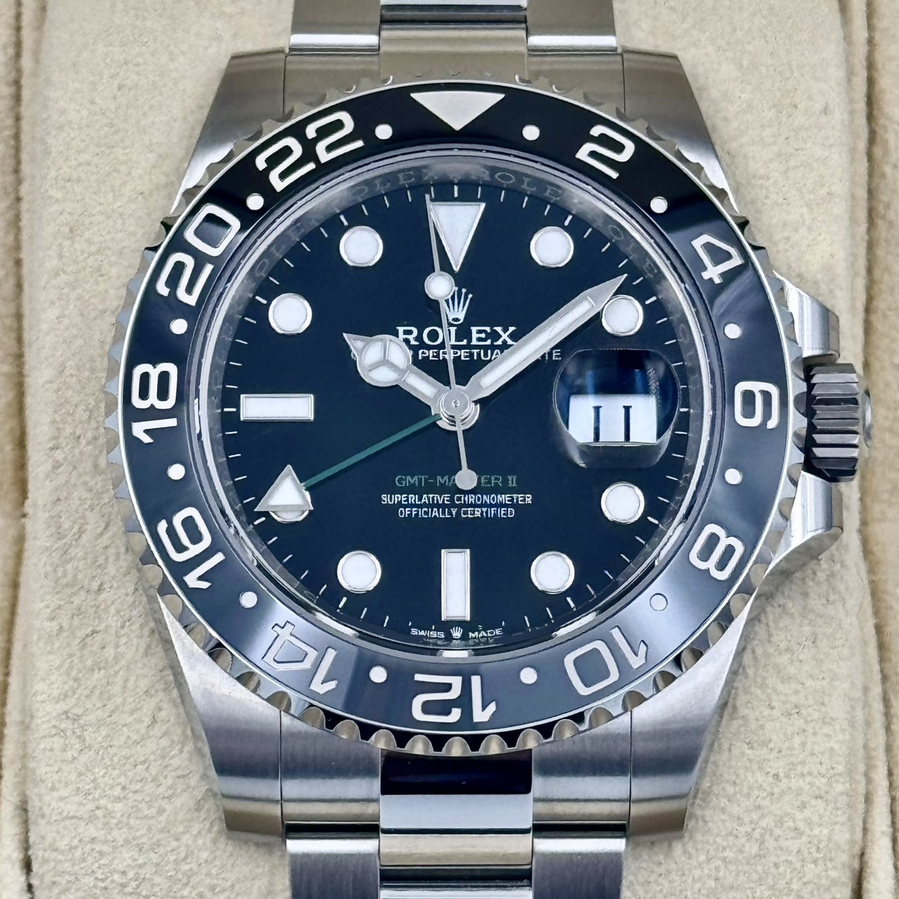 ROLEX(����å���) GMT�ޥ������� 126710GRNR �֥�å� ̤���� ���ض�Ź CAT-709