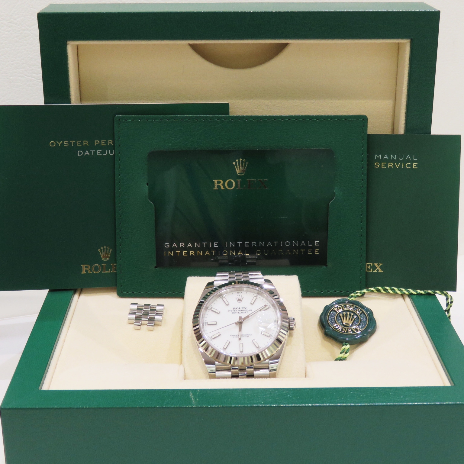 C-254 ROLEX (����å���) �ǥ��ȥ��㥹��41 �ӻ��� 126334 �ۥ磻�ȥС� SS/WG ����ӥ꡼ ��°�ʴ��� ������� ���Ź