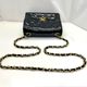 CHANEL(����ͥ�) �ߥ˥ޥȥ�å�17 �������󥷥������Хå� ���ʥ�� �֥�å�/G��� �����/������/1���� ����� (����Ź)