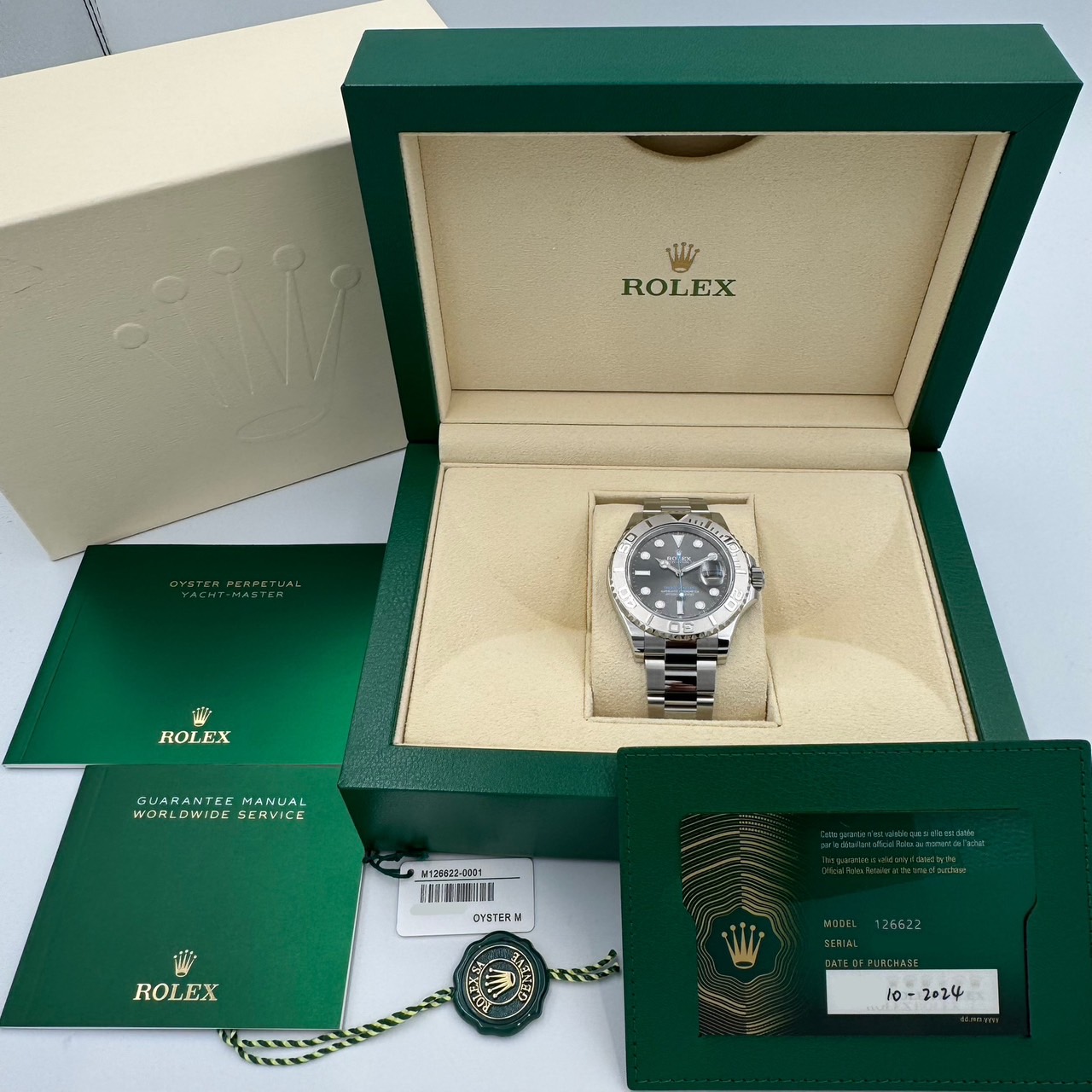 ROLEX (����å���) ��åȥޥ�����40 126622 ���졼�� SS/�ץ���� ̤���� CAT-578