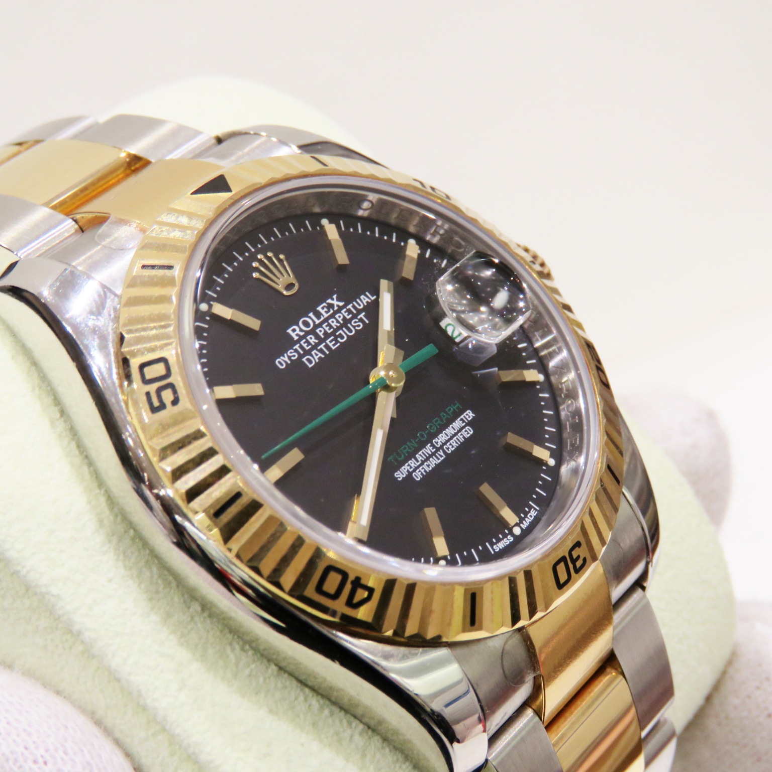 B-230 ROLEX (����å���) �ǥ��ȥ��㥹�� �����Υ���� �ӻ��� 116263 �֥�å� SS/YG ���������� ��°�ʴ��� ��� ���Ź