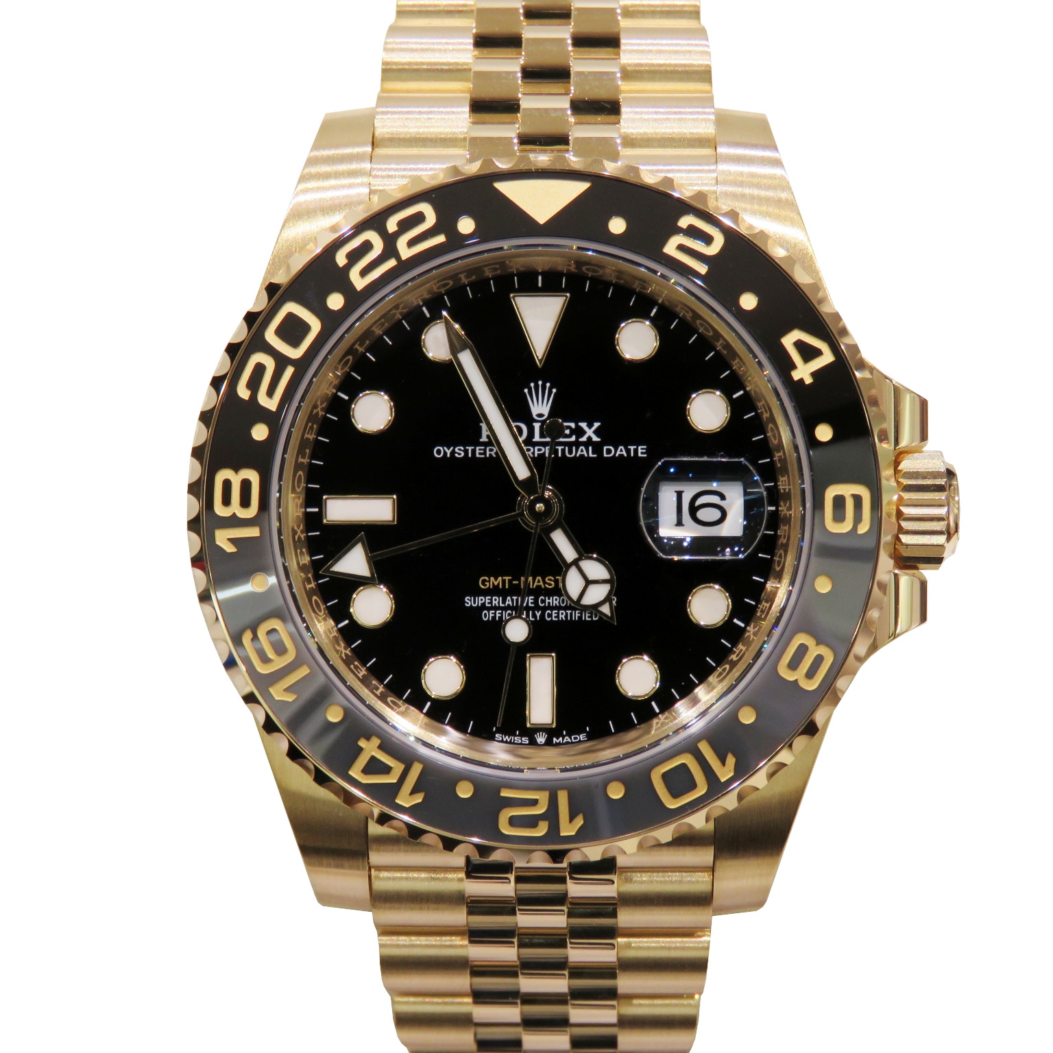 C-258 ROLEX (����å���) GMT�ޥ������� �ӻ��� 126718GRNR �֥�å� YG ����ӥ꡼ ̤Ĵ�� ��°�ʴ��� ̤���� ���Ź
