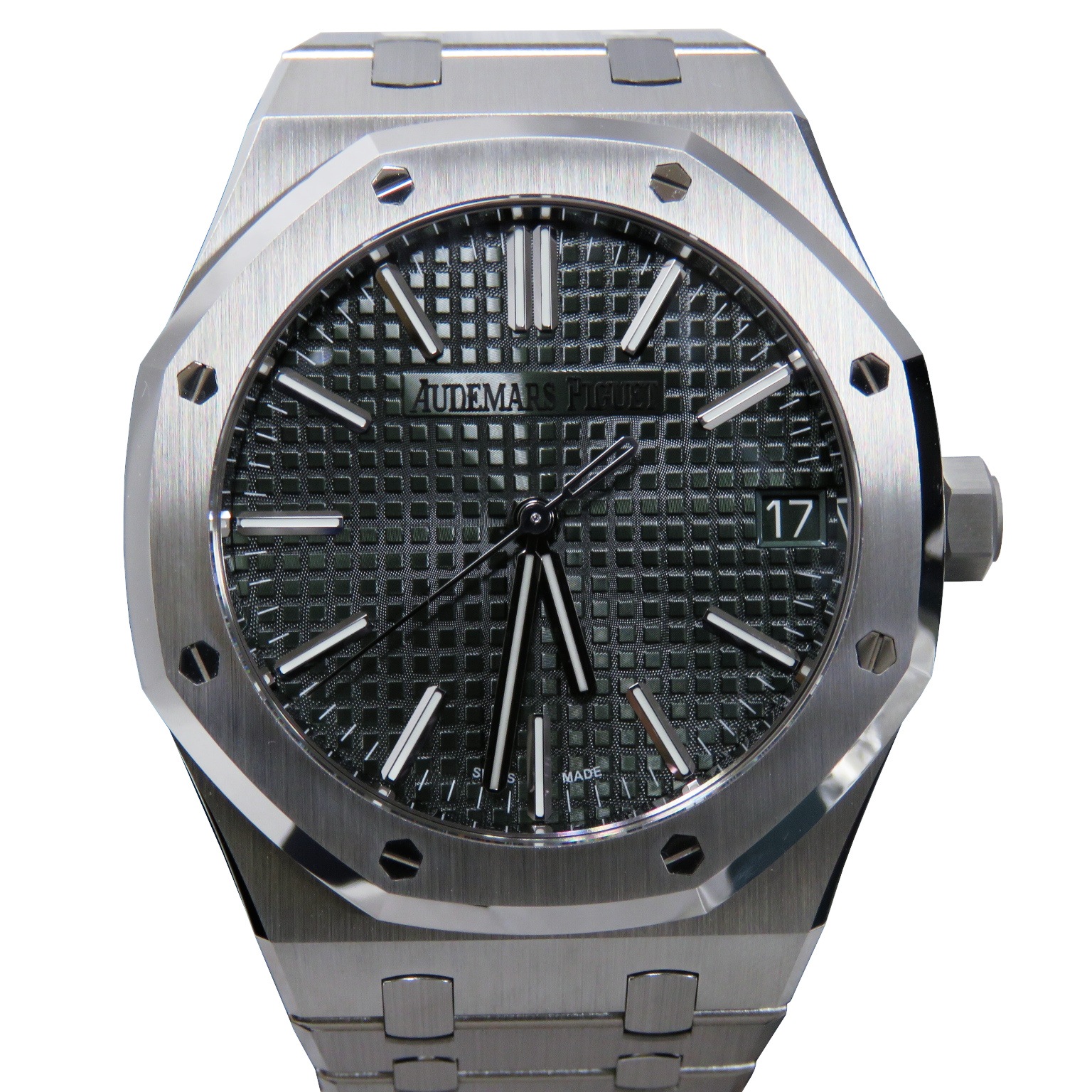 D-297 AUDEMARS PIGUET (�����ǥޡ��ԥ�) ������륪���� �����ȥޥƥ��å� �ӻ��� 15510ST.OO.1320ST.09 ���꡼�� SS ��°�ʴ��� ̤���� ���Ź