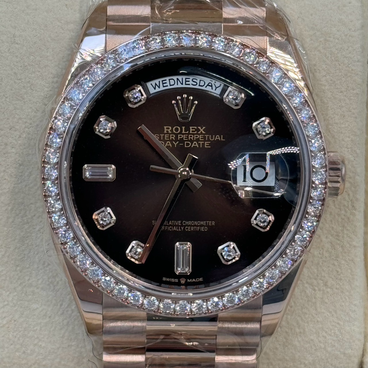ROLEX (����å���) �ǥ��ǥ���36 128345RBR �֥饦�󥪥�֥� 10P������ ERG ̤���� ���ض�Ź CAT-309