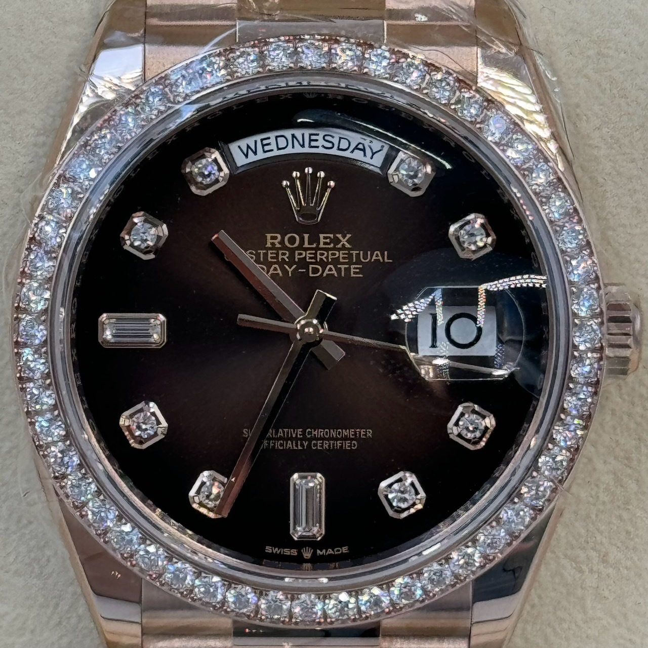 ROLEX (����å���) �ǥ��ǥ���36 128345RBR �֥饦�󥪥�֥� 10P������ ERG ̤���� ���ض�Ź CAT-309