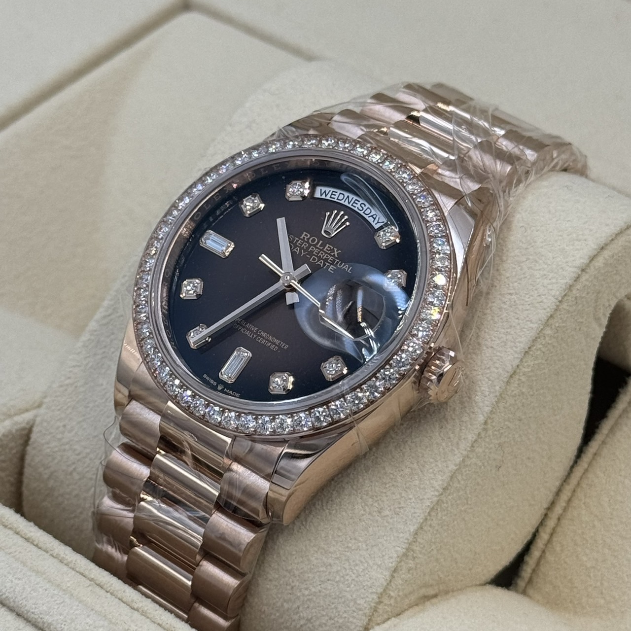ROLEX (����å���) �ǥ��ǥ���36 128345RBR �֥饦�󥪥�֥� 10P������ ERG ̤���� ���ض�Ź CAT-309