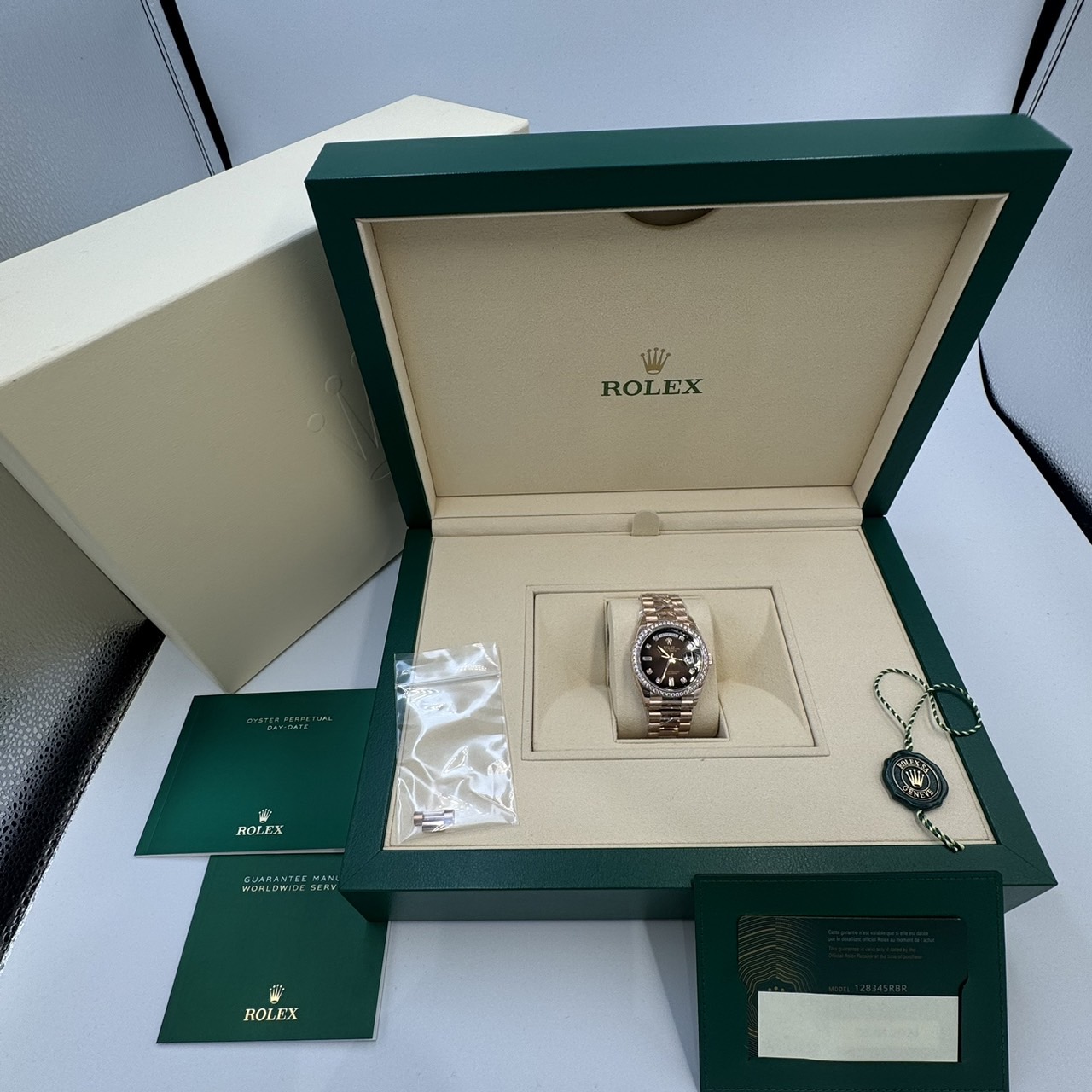 ROLEX (����å���) �ǥ��ǥ���36 128345RBR �֥饦�󥪥�֥� 10P������ ERG ̤���� ���ض�Ź CAT-309